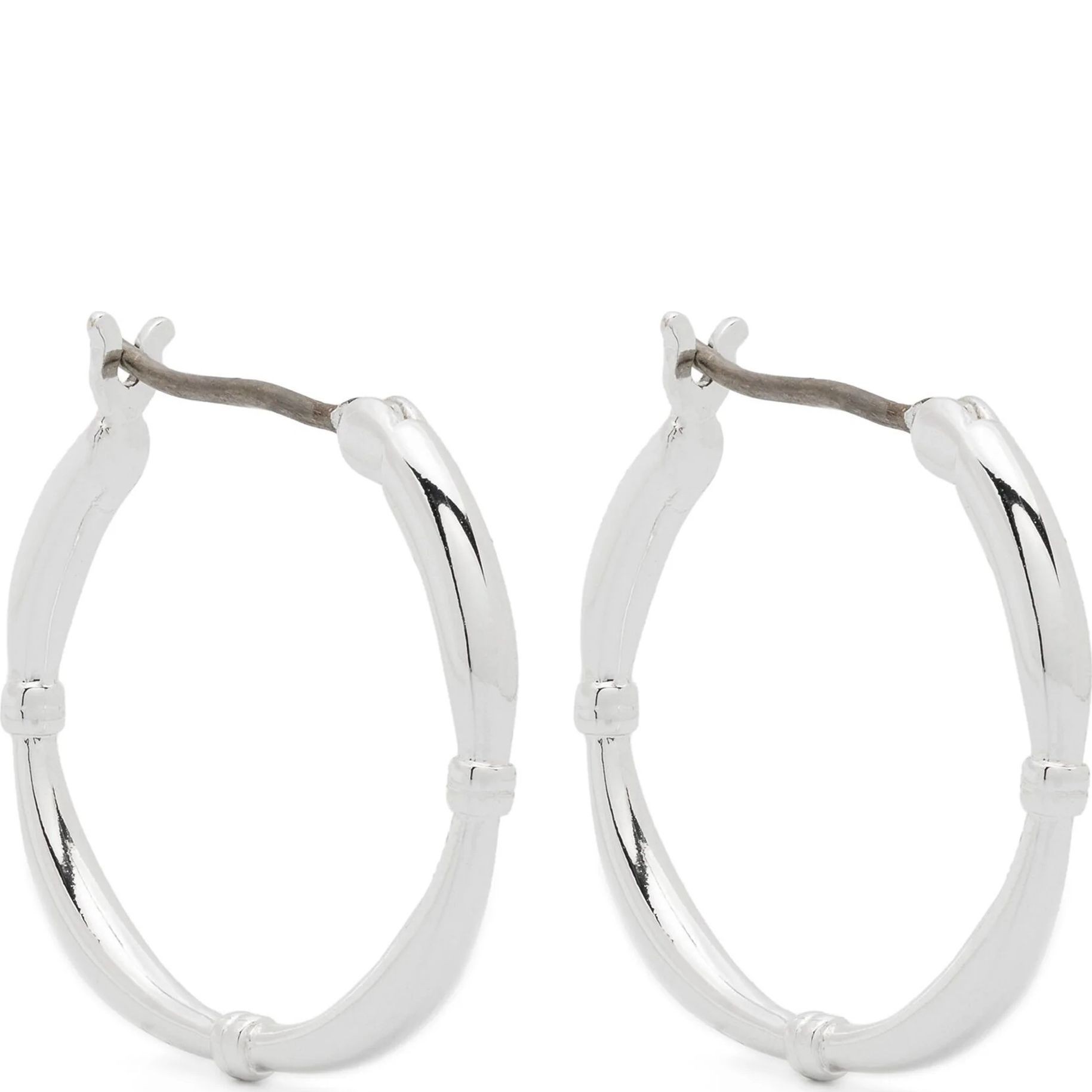 RALPH LAUREN Auskarai moterims, Sidabrinė, Pe 20mm hoop 1