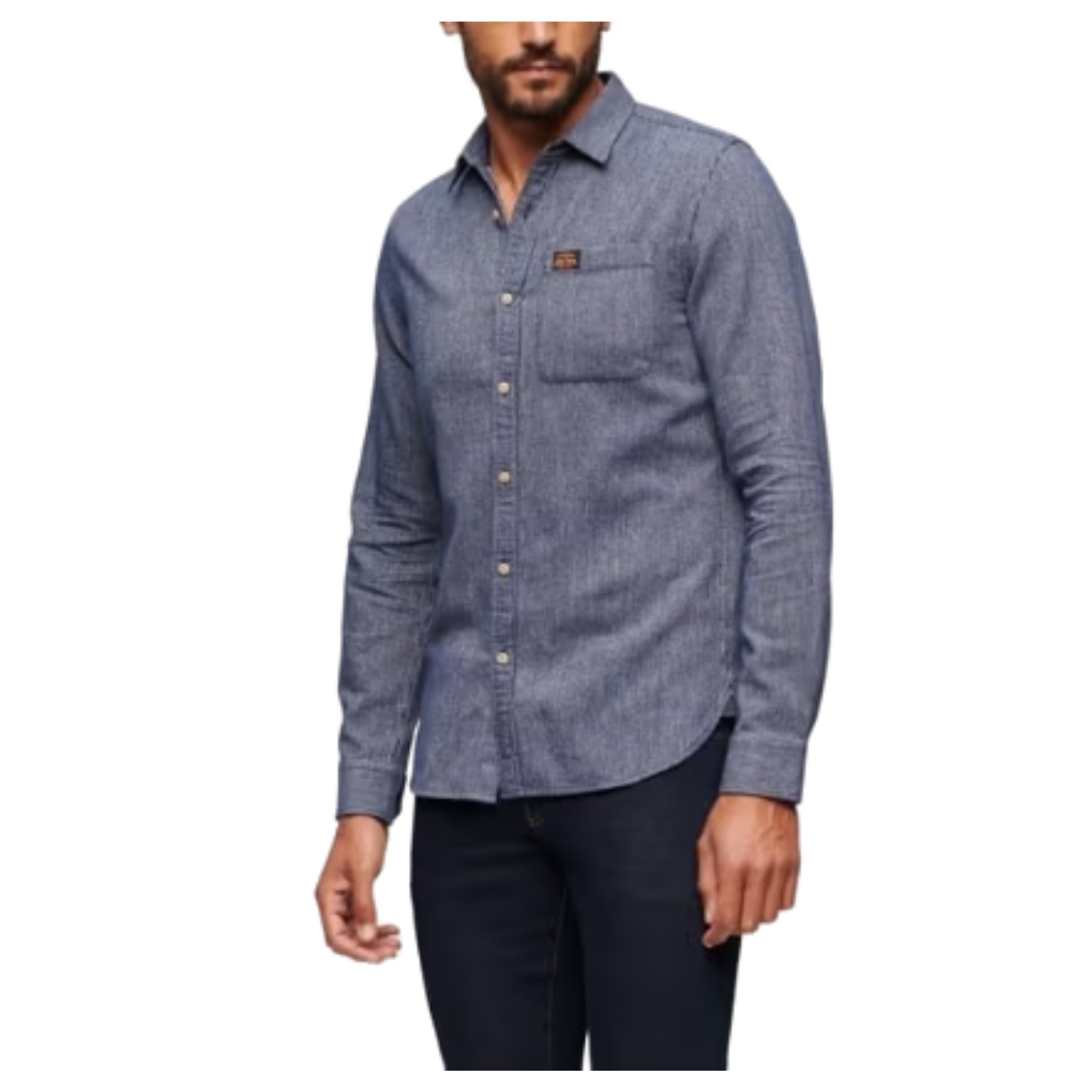 SUPERDRY Vyriški marškinėliai, COTTON WORKWEAR LS S