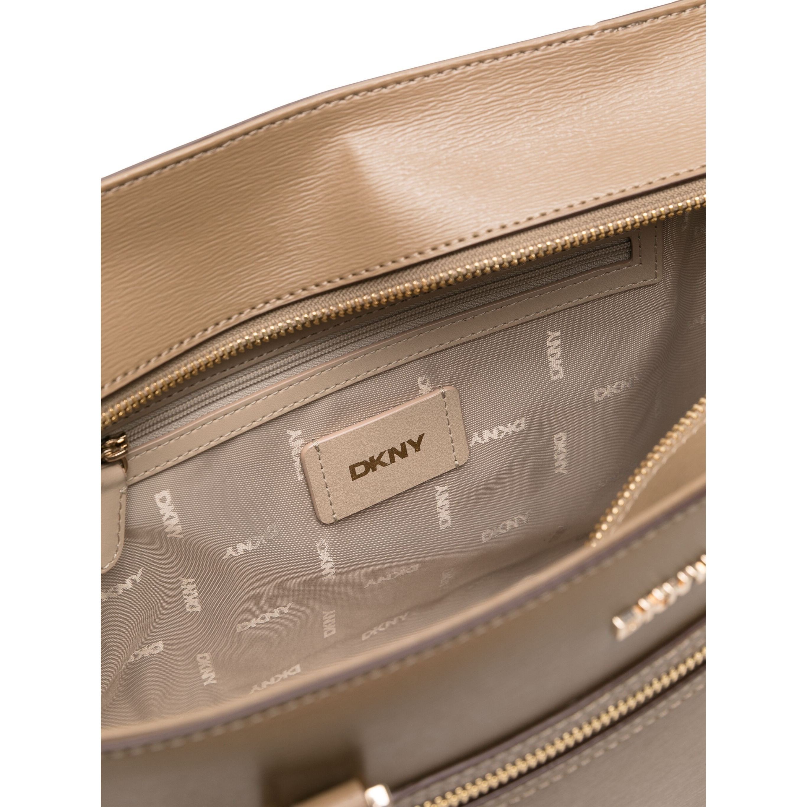 DKNY Pirkinių krepšys moterims, Mėlyna, Logo-lettering tote bag 4