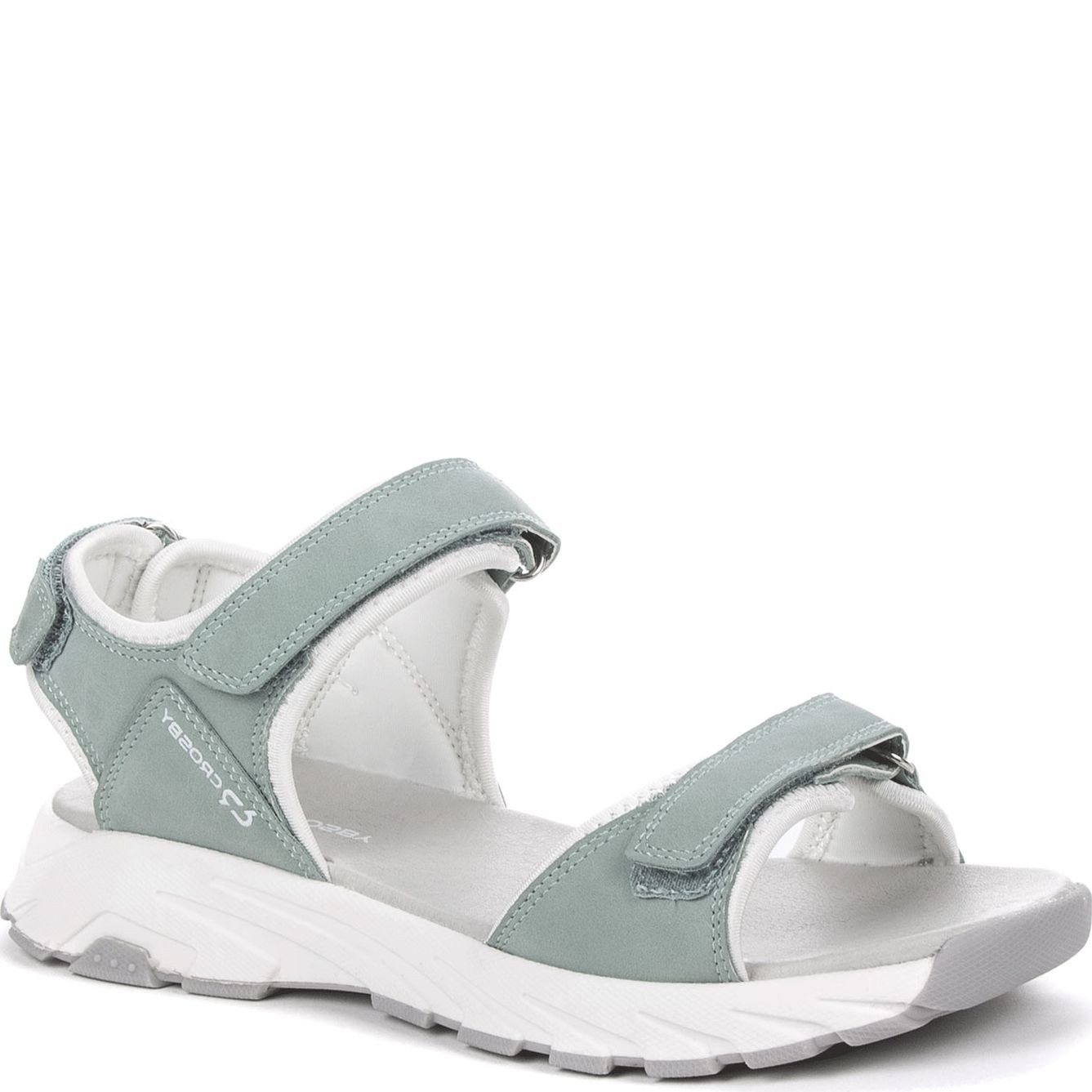 CROSBY Basutės moterims, Žalia, SANDALS 1