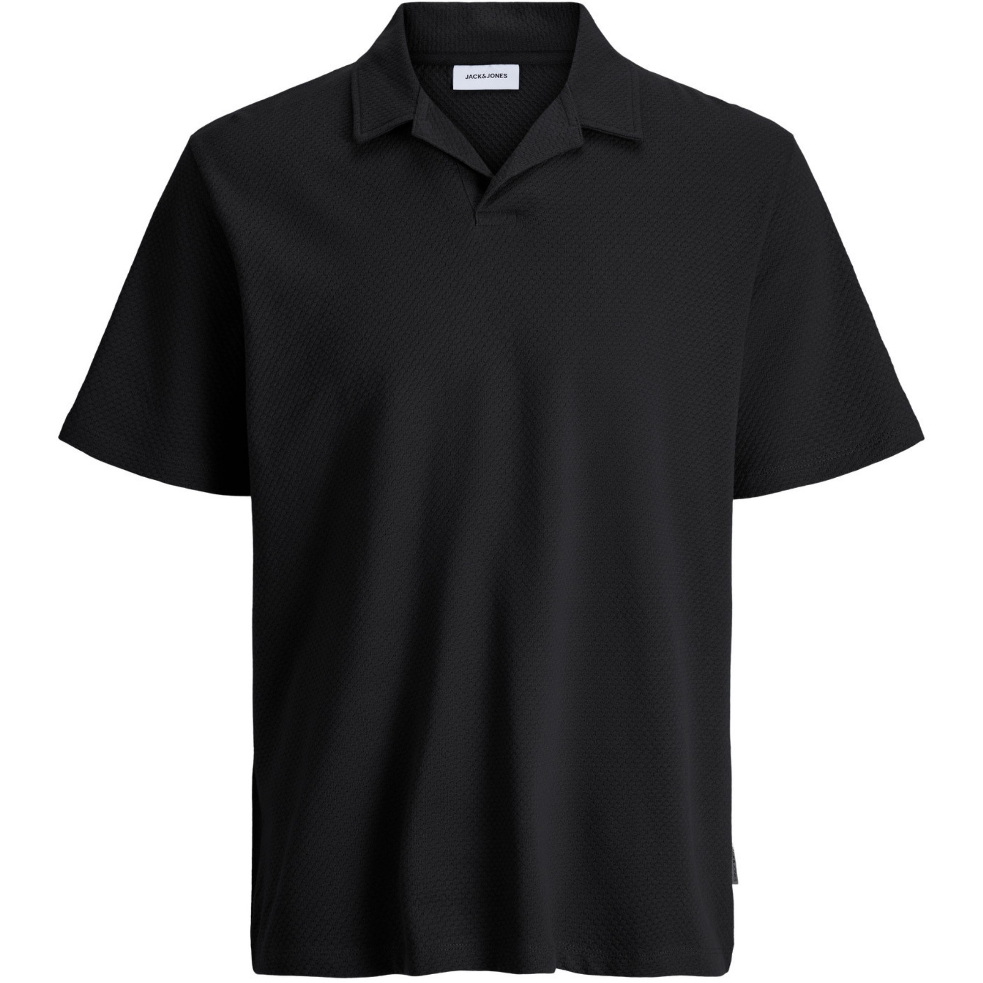 JACK & JONES Polo marškiniai trumpos rank. vyrams, Juoda, Devin daytona polo