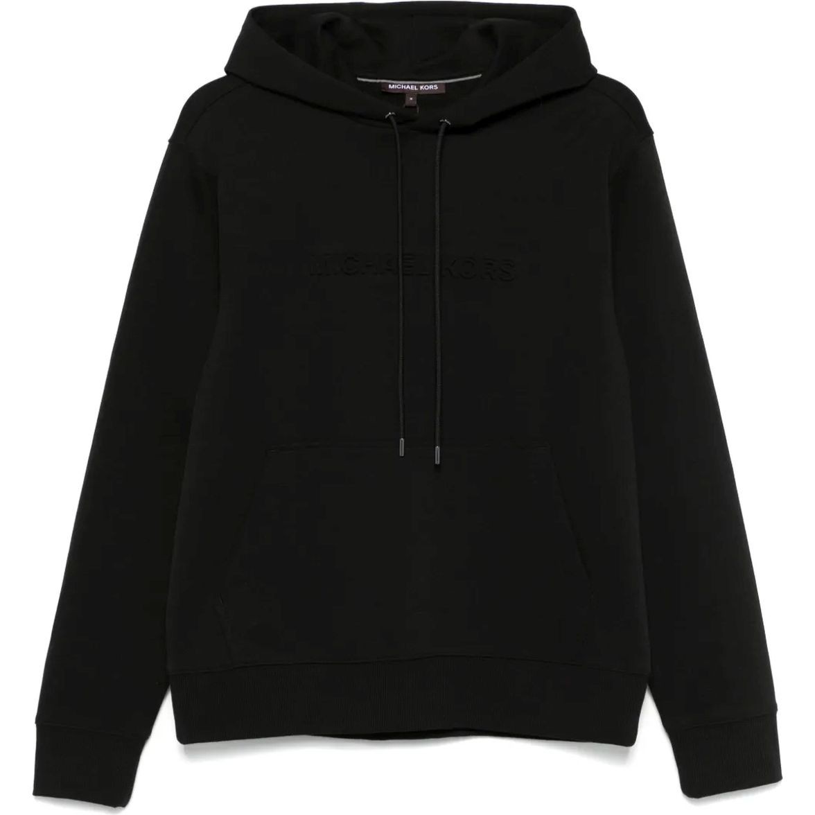 MICHAEL KORS Džemperis vyrams, Juoda, Embossed logo hoodie