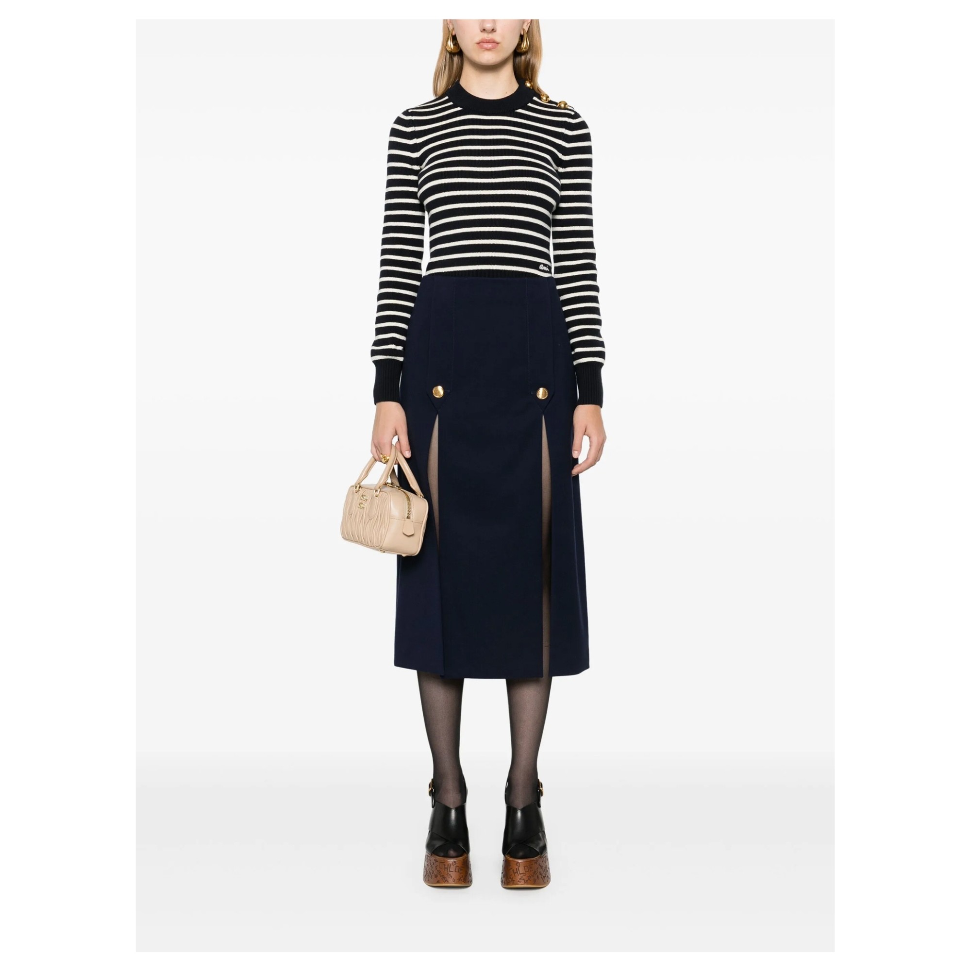 AMI PARIS Megztinis moterims, Mėlyna, Sweater 5