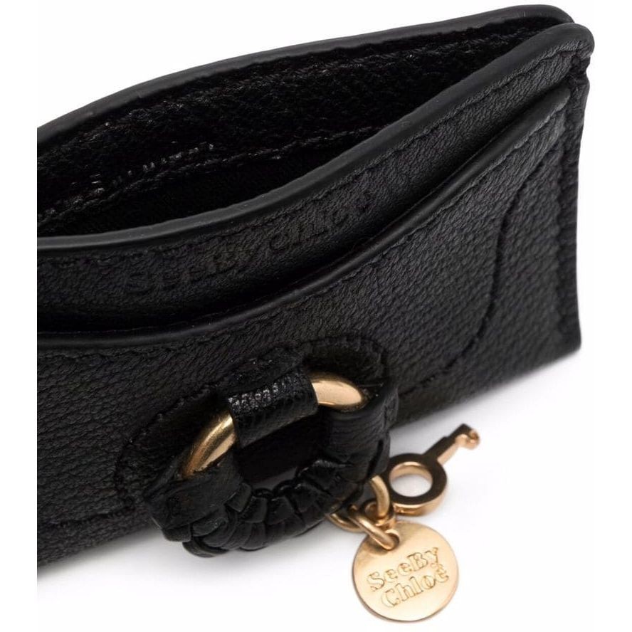 SEE BY CHLOE Piniginė moterims, Juoda, Hana card holder 3