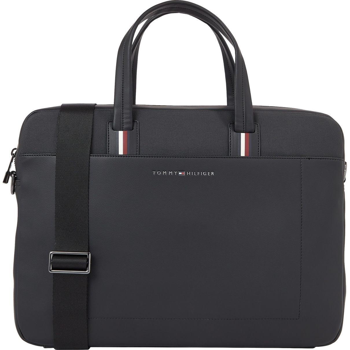 TOMMY HILFIGER Dėklas kompiuteriui vyrams, Juoda, Corporate computer bag 1