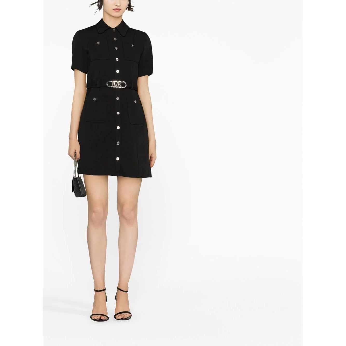 MICHAEL KORS Maxi suknelė moterims, Juoda, MK belted mod dress 2