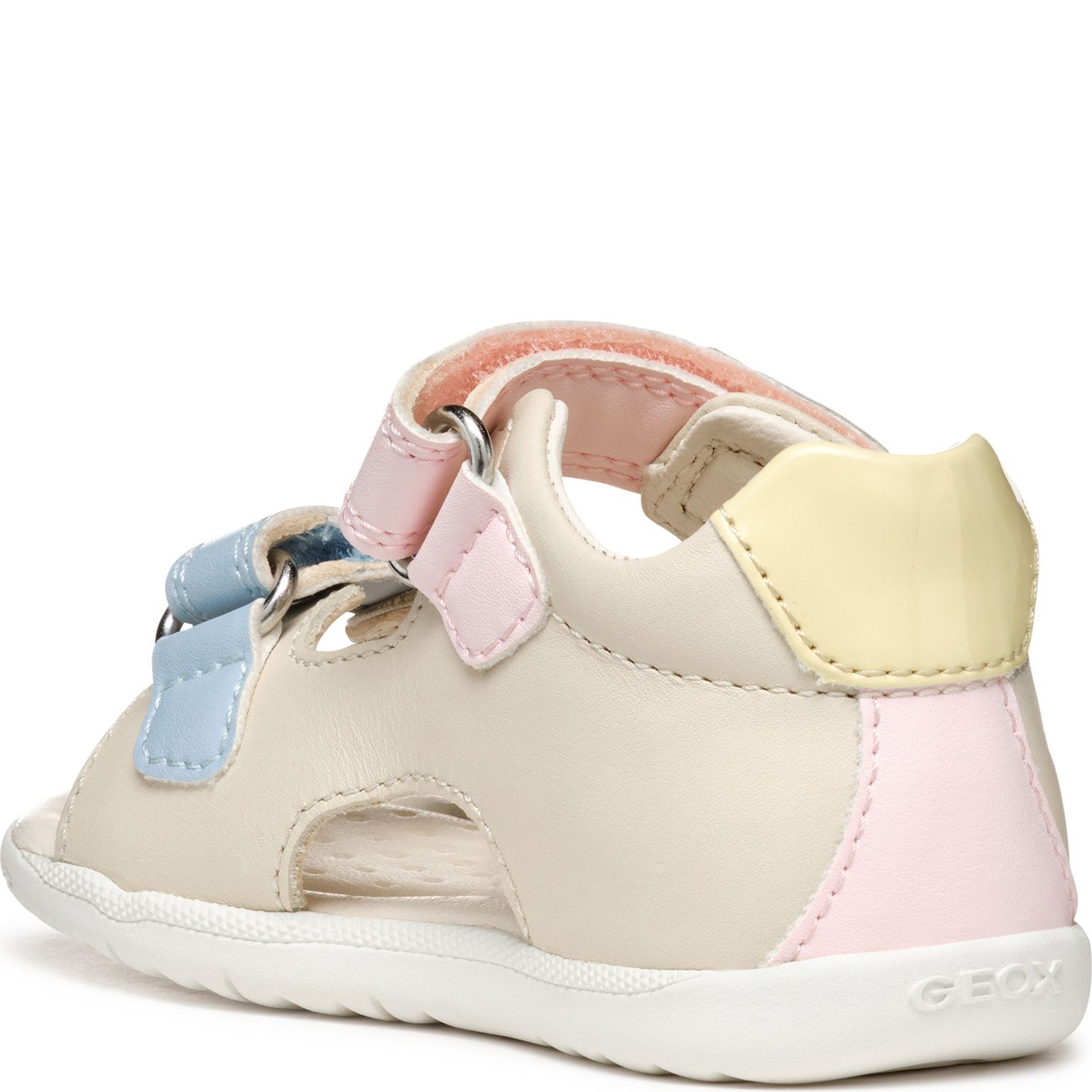 GEOX Basutės mergaitėms, Smėlio, Macchia sandals 6