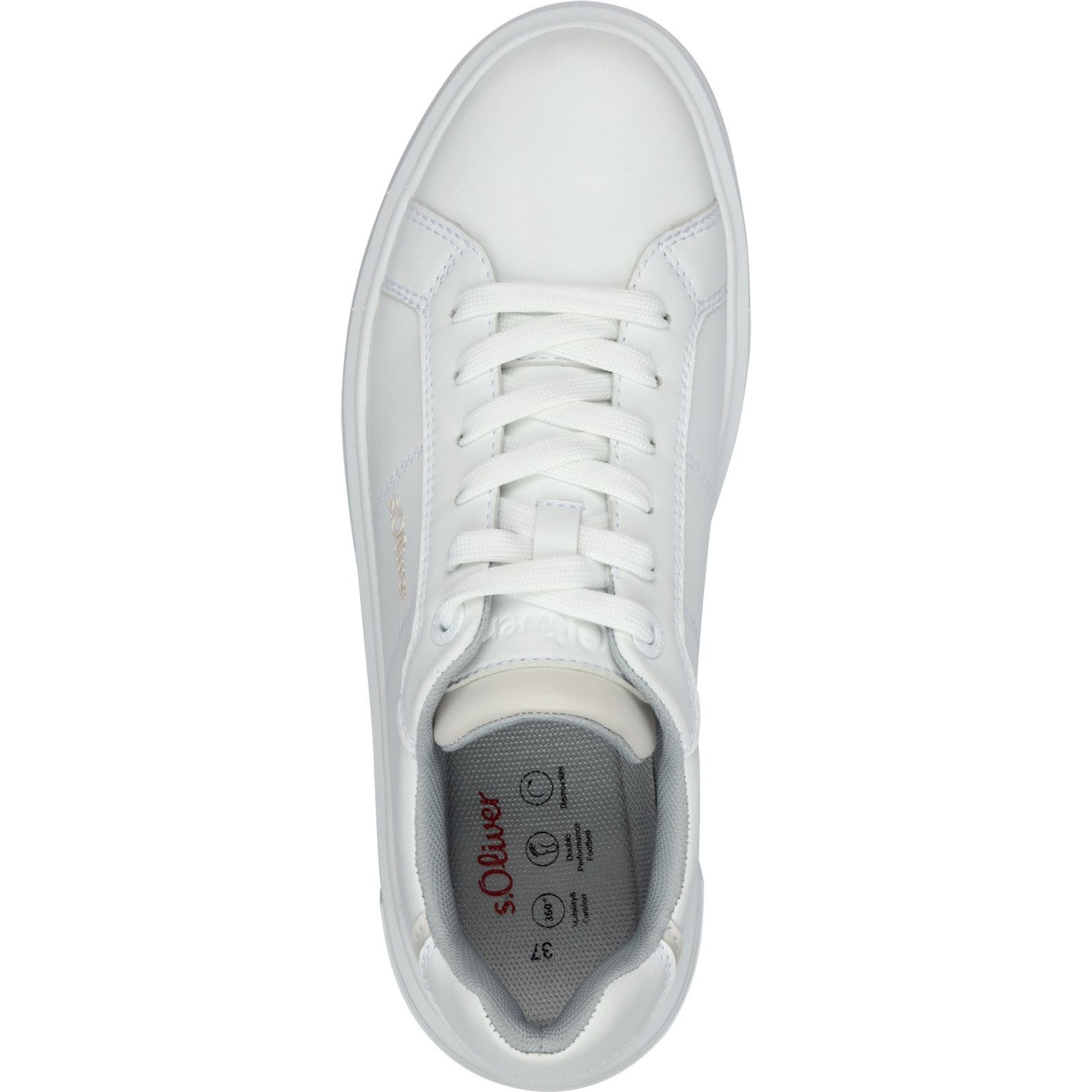S.OLIVER Laisvalaikio bateliai moterims, Balta, Women Lace-upp 4