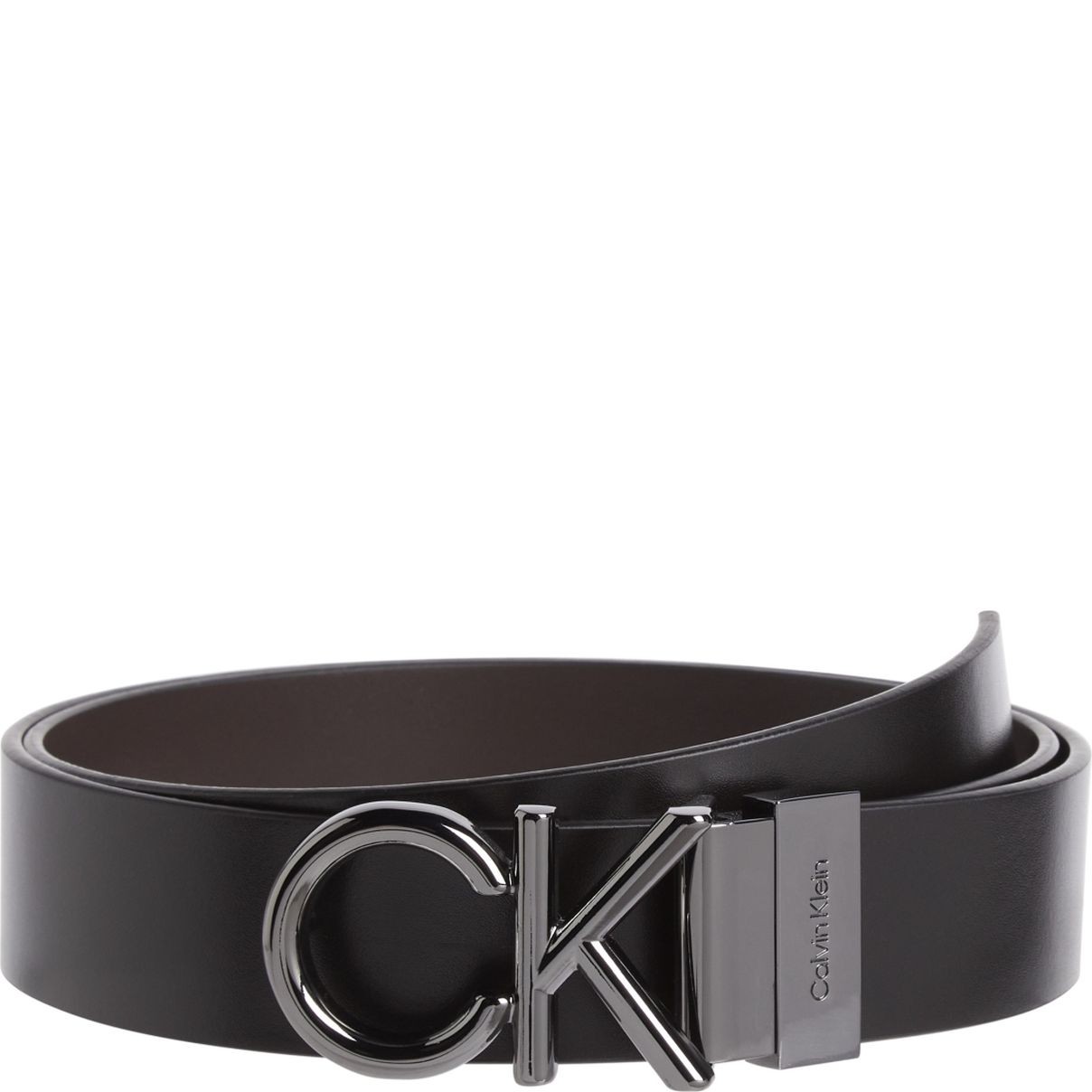 CALVIN KLEIN Diržas vyrams, Juoda, 2 buckles 1 strap belt set 1