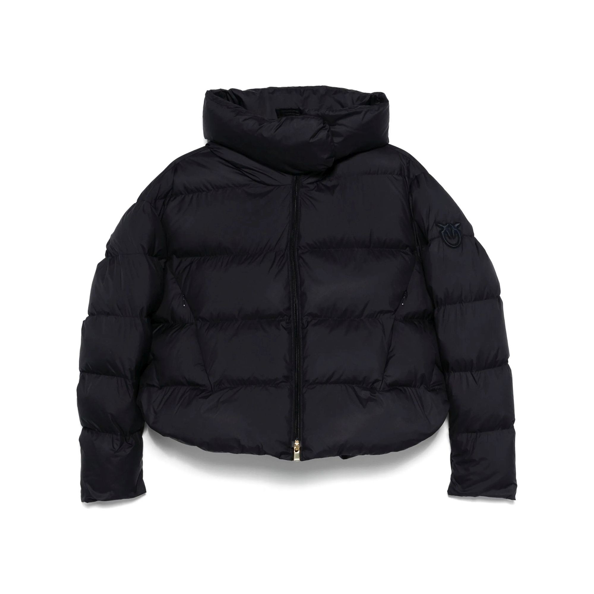 PINKO Pūkinė striukė moterims, Mėlyna, Giza quilted jaket 1