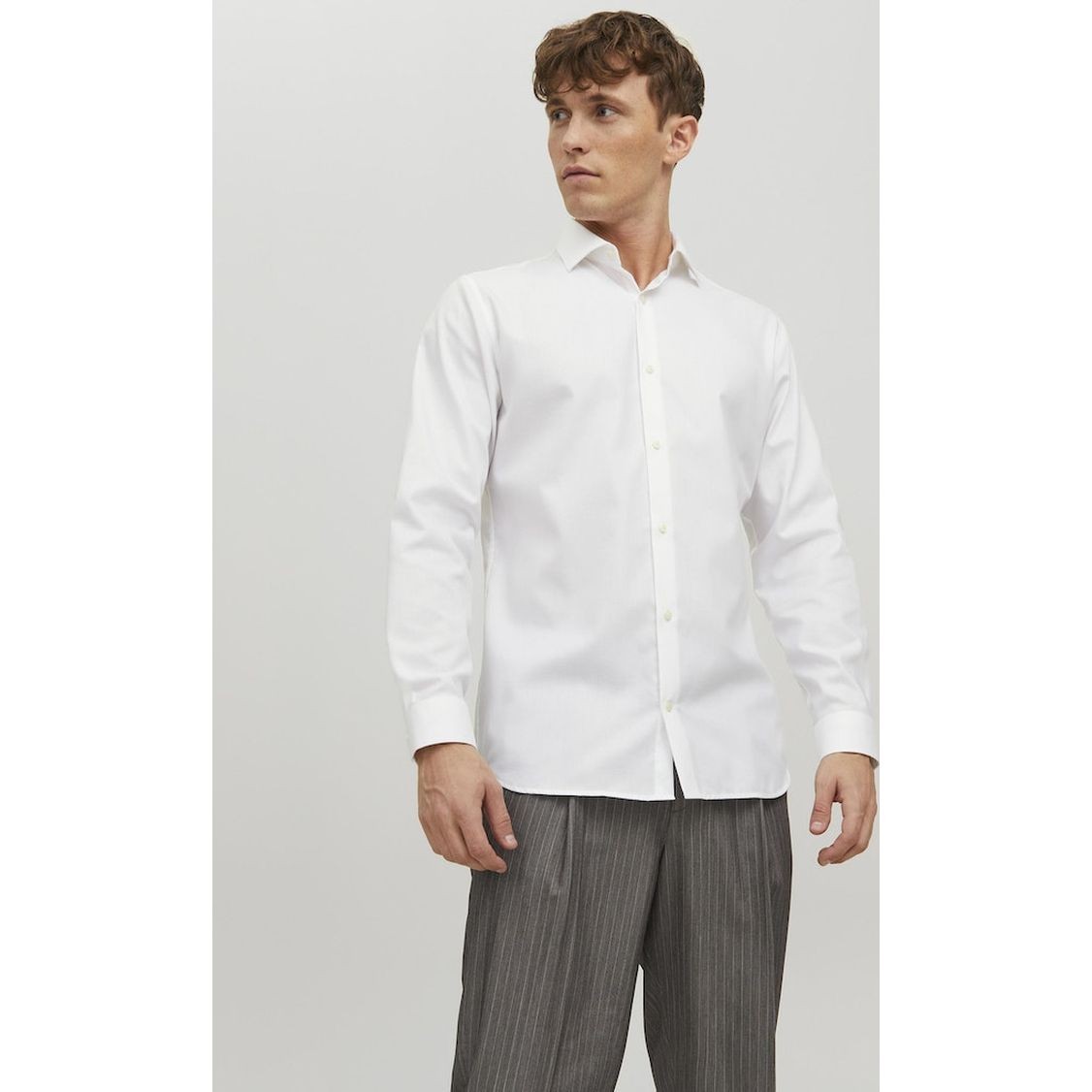 JACK & JONES Marškiniai vyrams, Balta, JPRBLAPARKER SHIRT L/S 2
