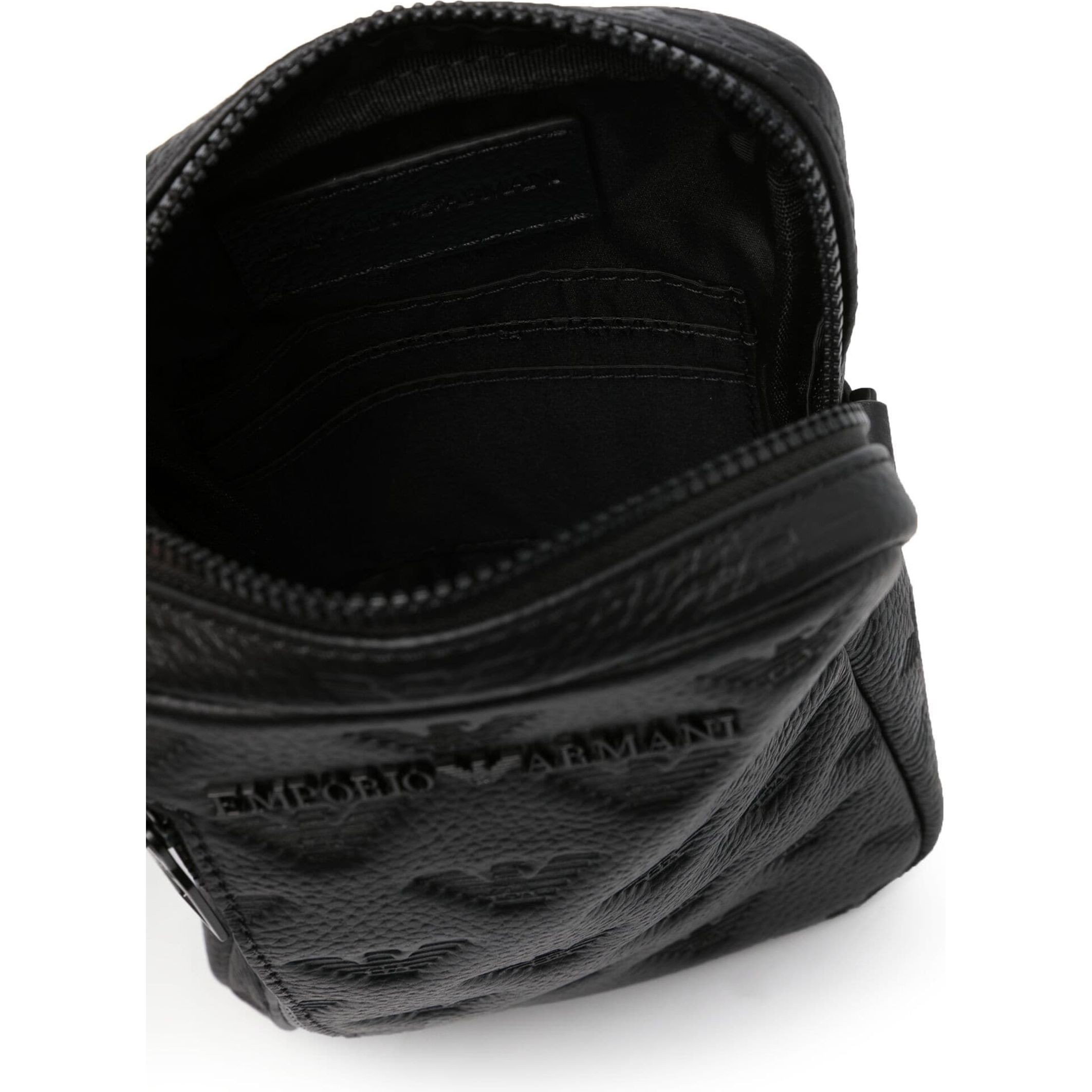 EMPORIO ARMANI Piniginė vyrams, Juoda, Document holder 4