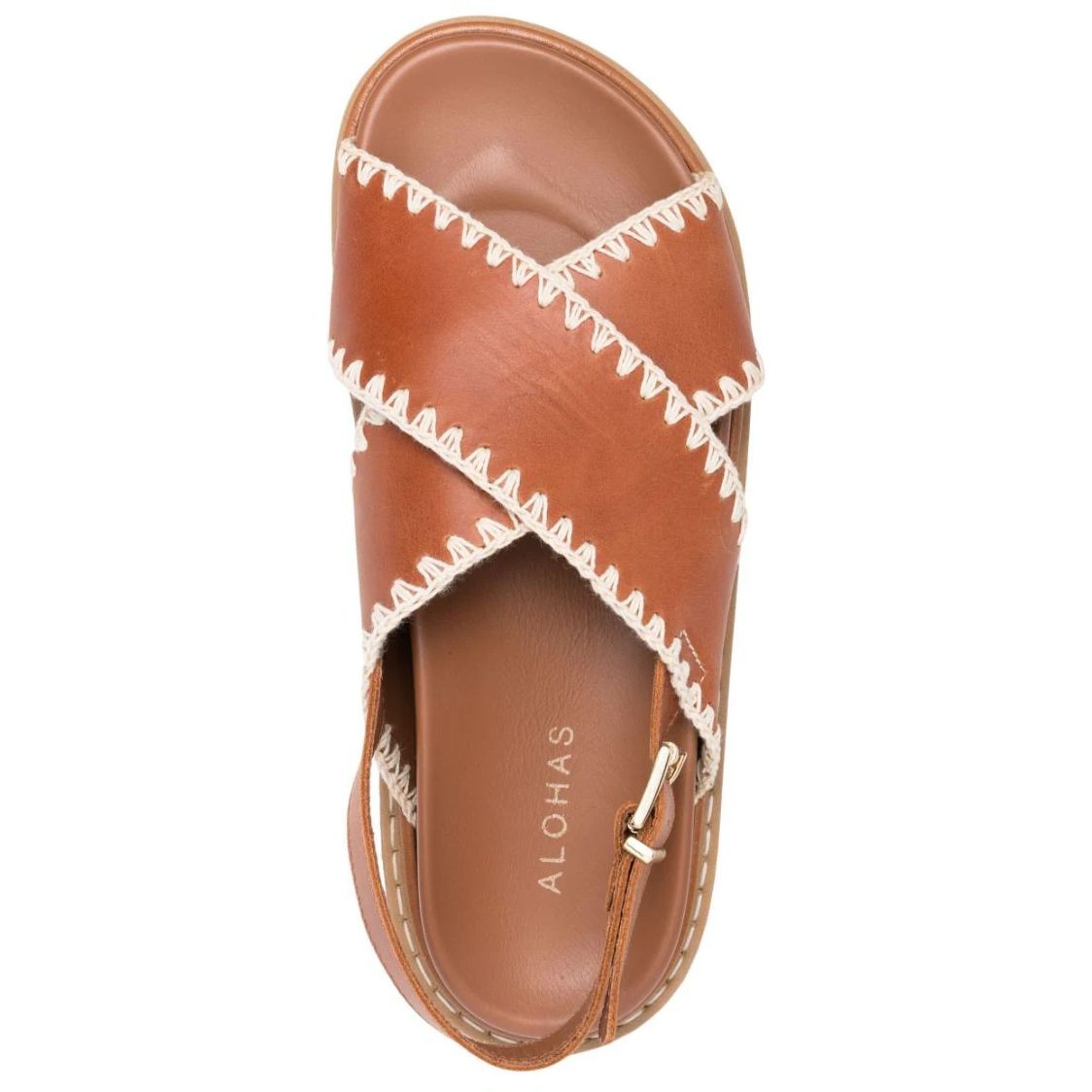 ALOHAS Basutės moterims, Ruda, Marshmallow sandals 4