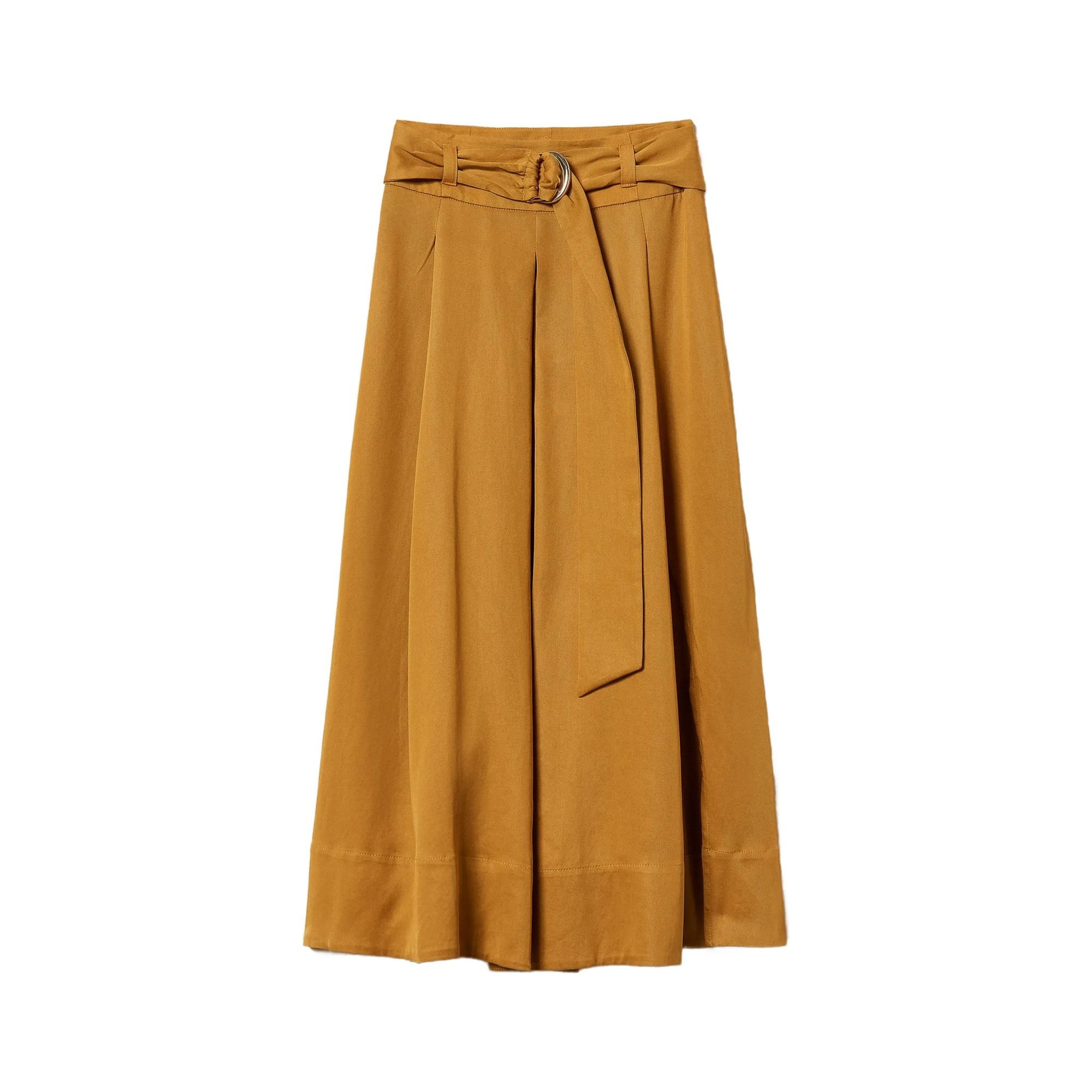 TWINSET Maxi sijonas moterims, Ruda, Long twill skirt 1