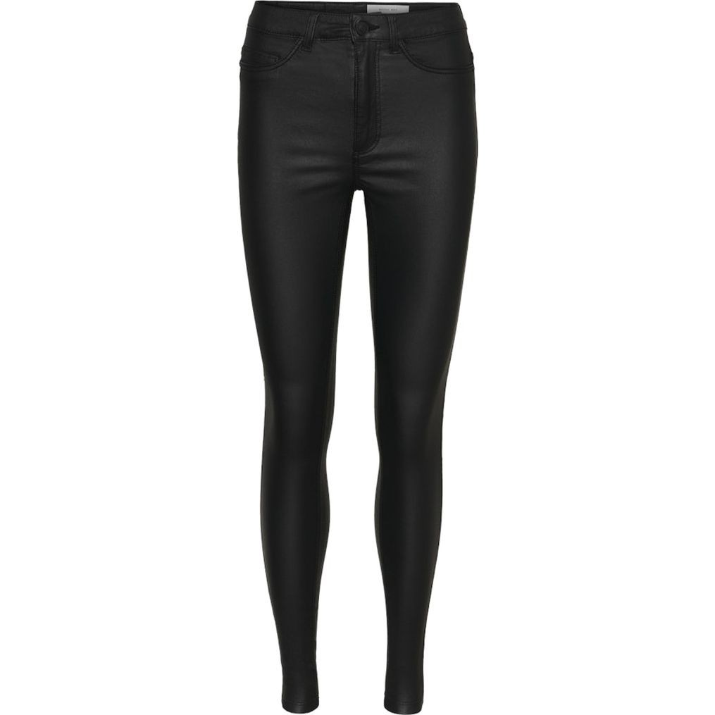 NOISY MAY Slim džinsai moterims, Juoda, NMCALLIE HW SKINNY C 1
