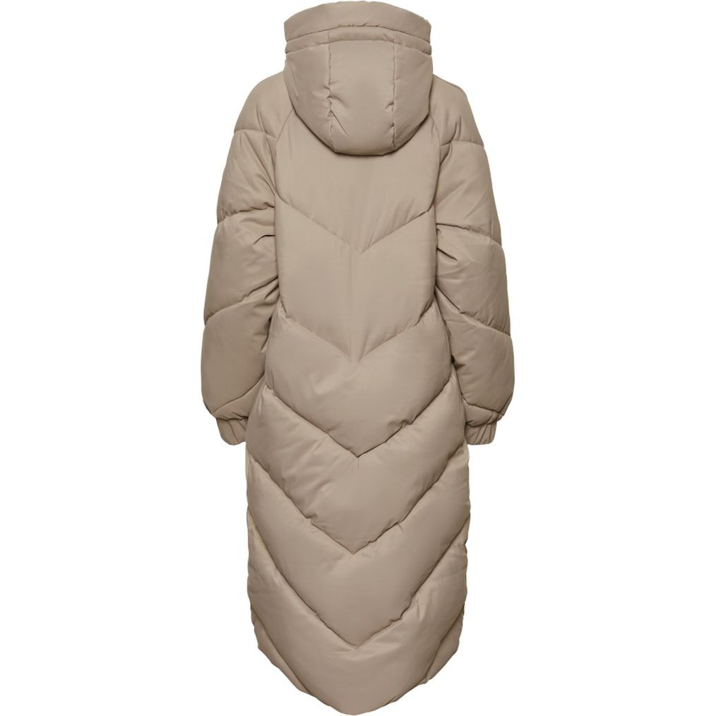 PIECES Pūkinis paltas moterims, Gray, Nocelyn puffer jacket 2