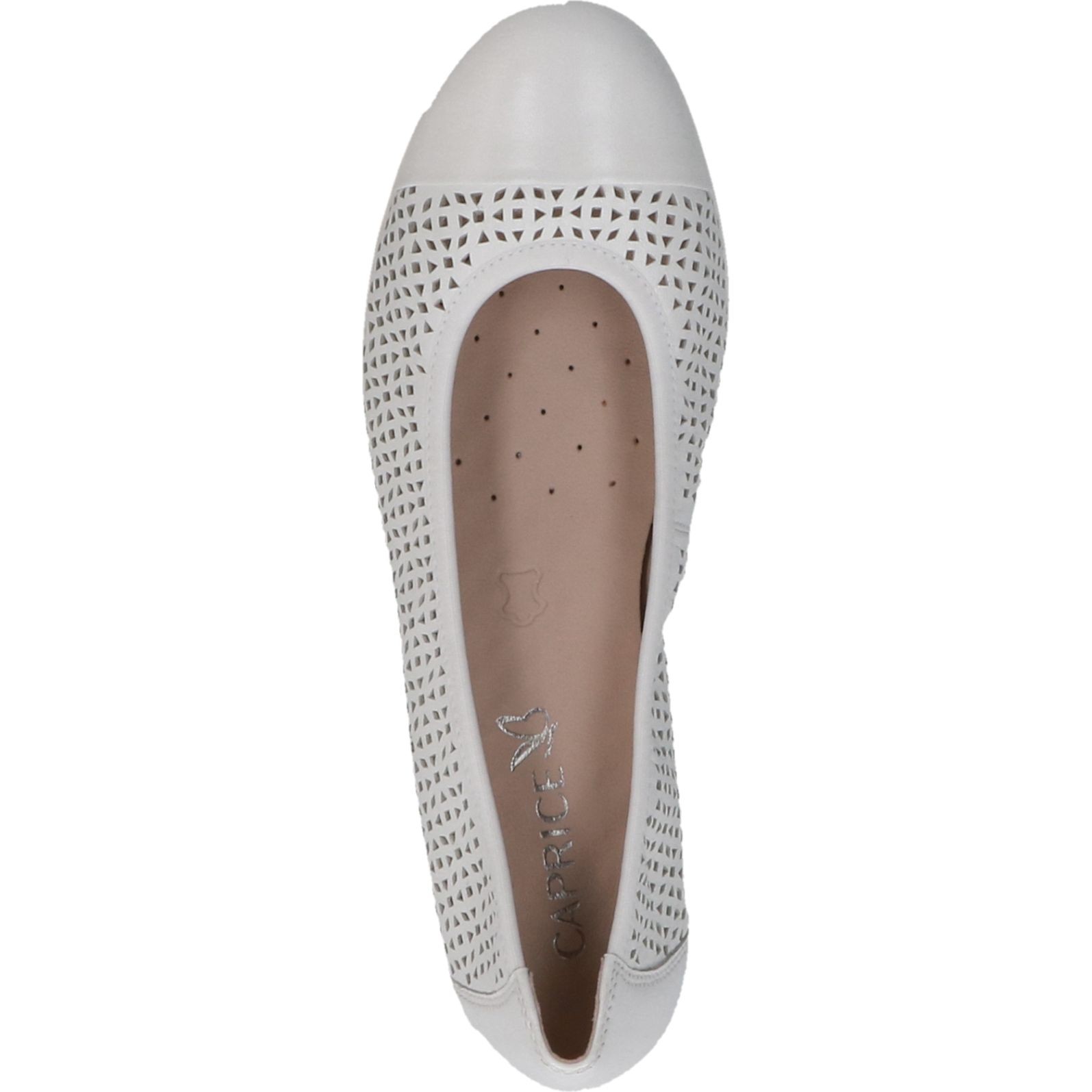 CAPRICE Balerinos moterims, Balta, Ballerinas 6