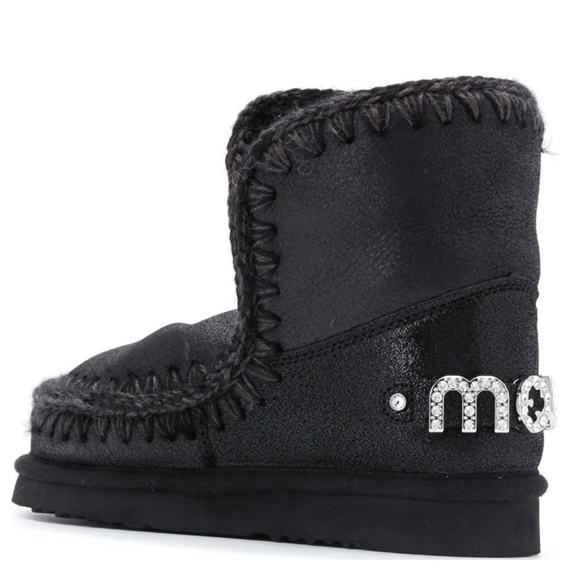 MOU Aulinukai moterims, Juoda, Eskimo 18  rhinestones boot 3