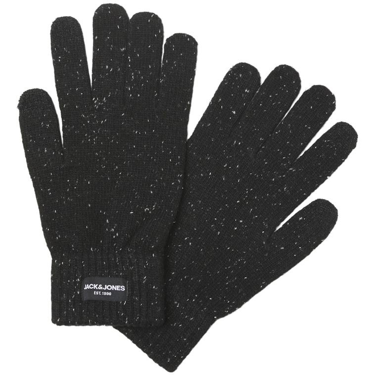JACK & JONES Pirštuotos pirštinės vyrams, Juoda, JACCLIFF NAP GLOVES 1