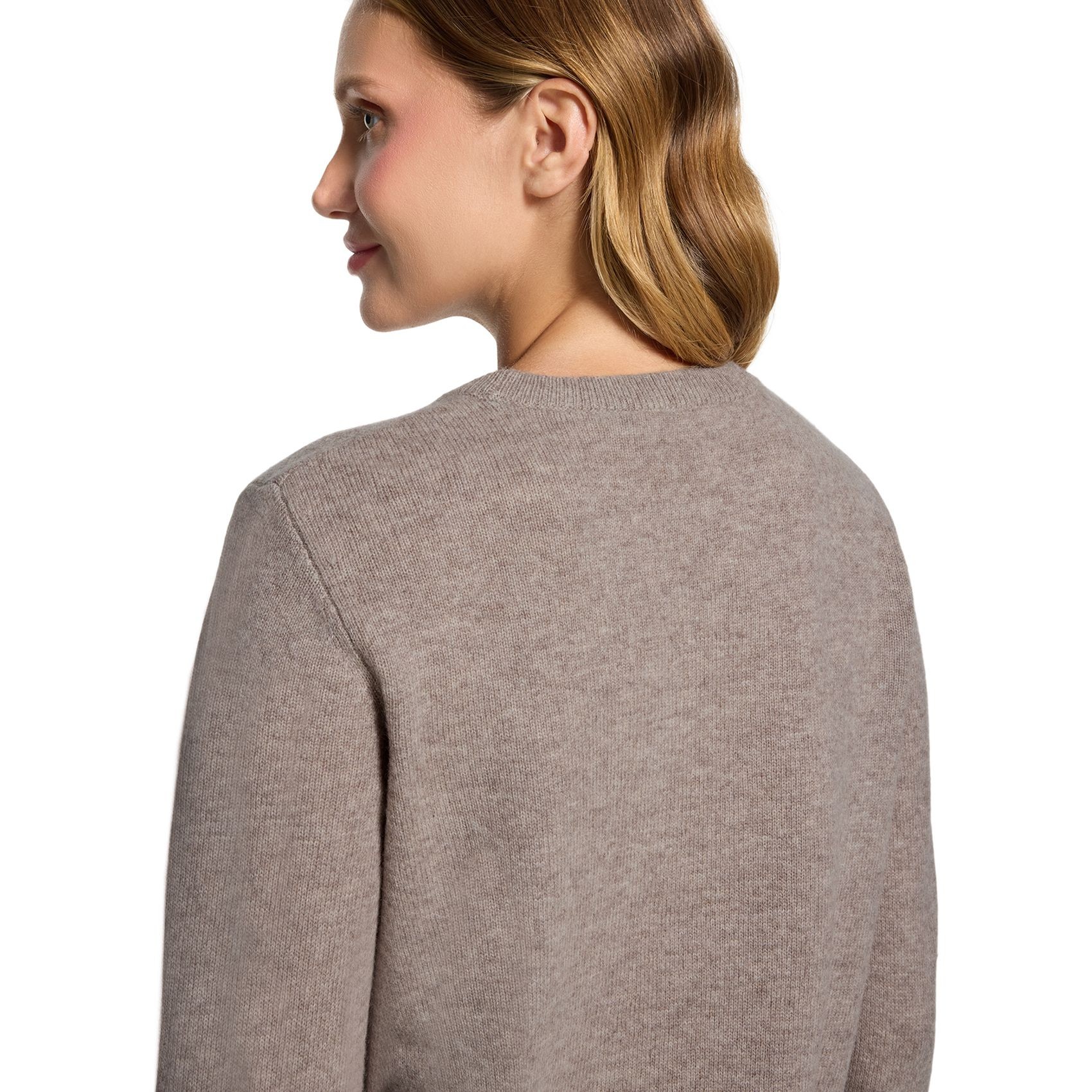 BETTY & CO Megzta palaidinė moterims, Smėlio, Short-sleeved knit sweater 5