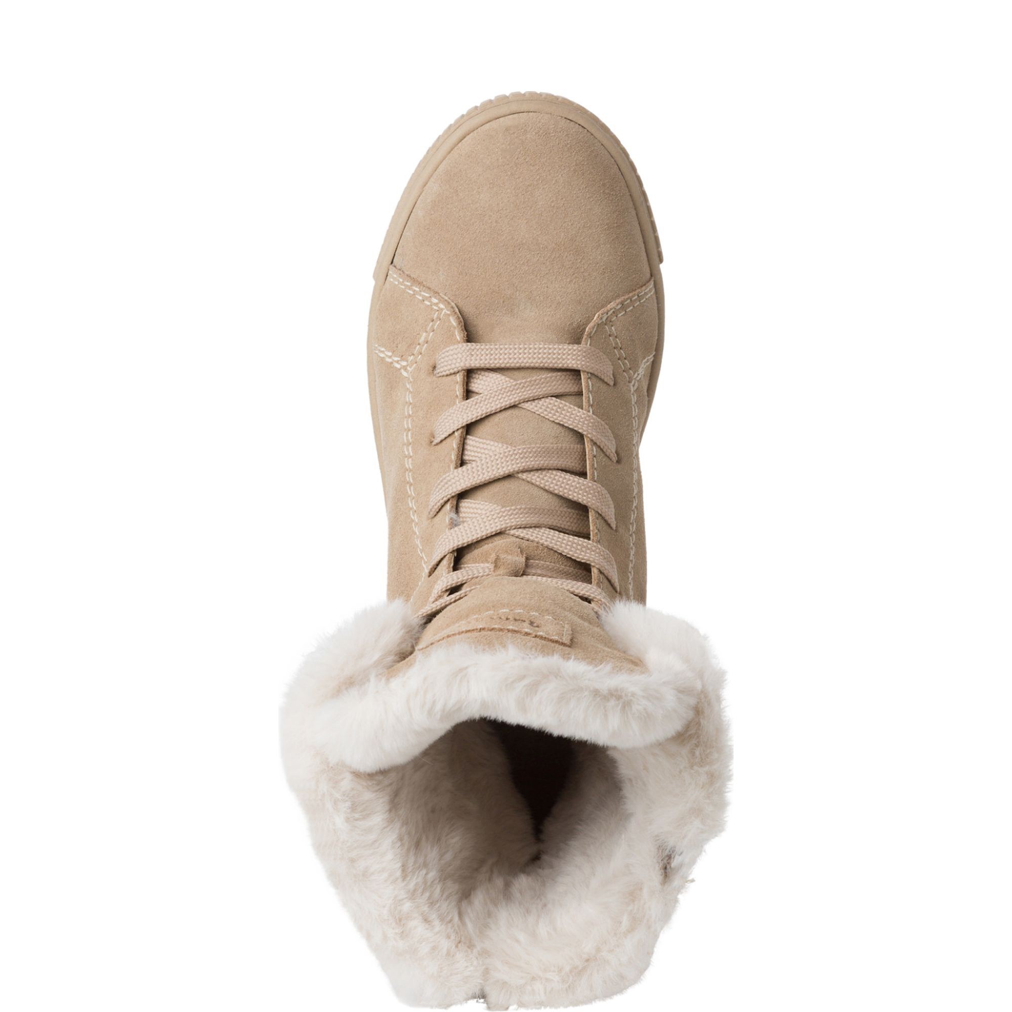 TAMARIS Auliniai moterims, Smėlio, Wl lace boot 5
