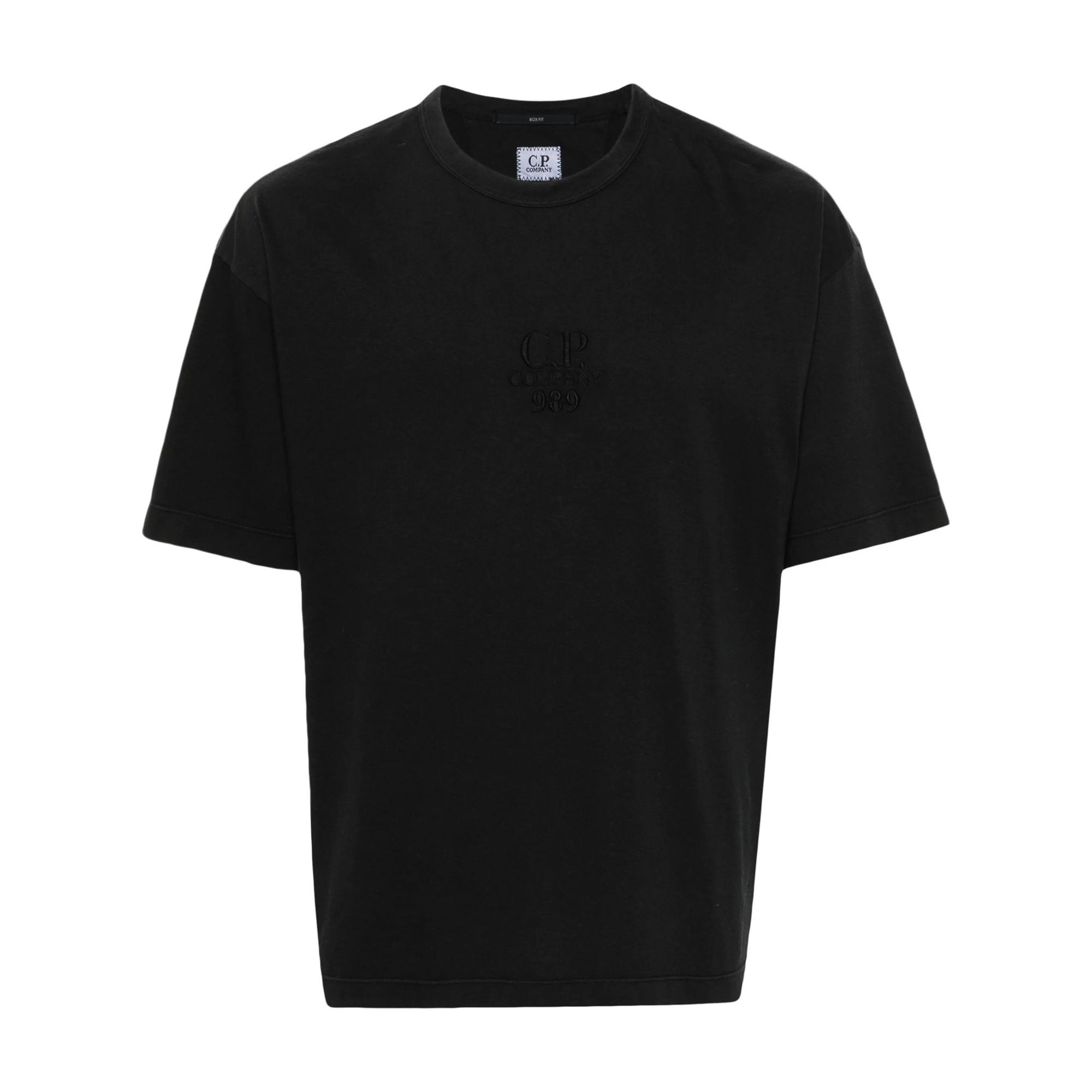 C.P. COMPANY Marškinėliai trump. rankovėmis vyrams, Juoda, Logo t-shirts 1