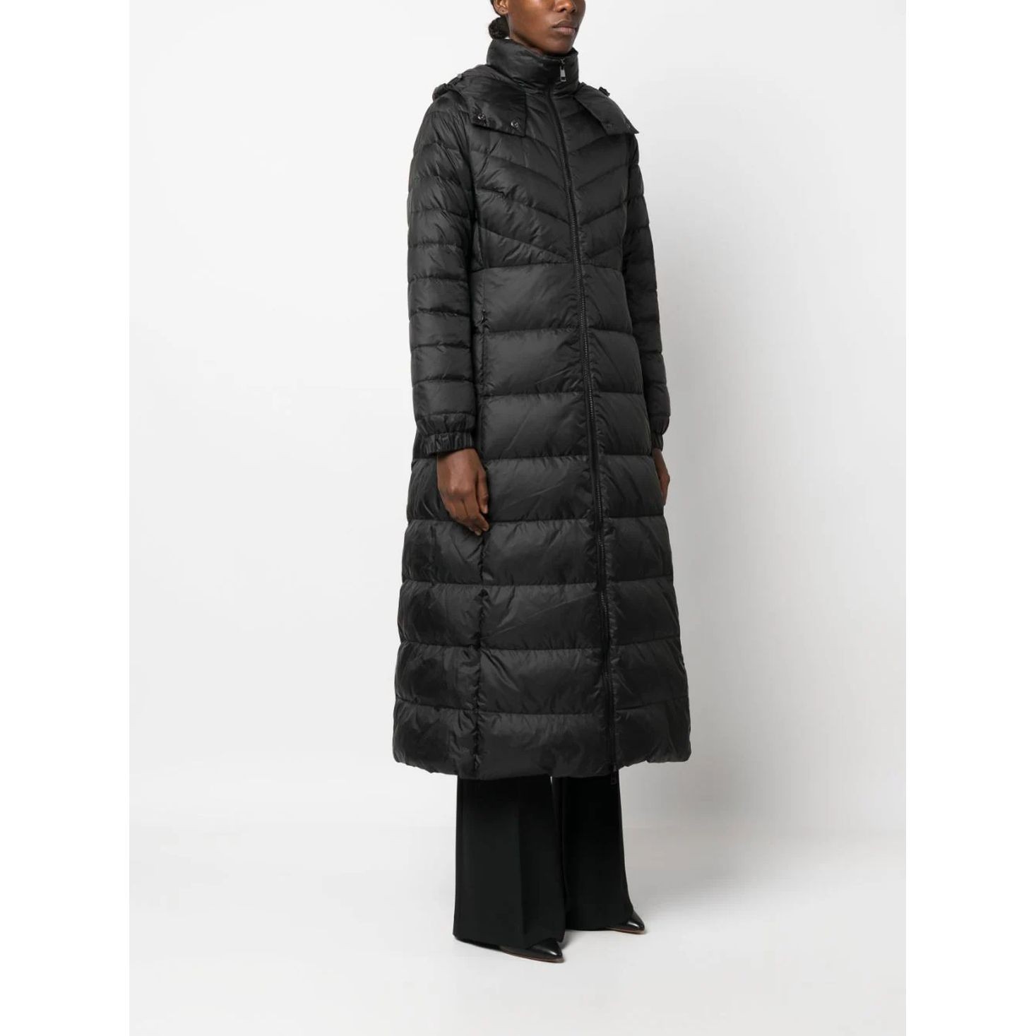 TWINSET Pūkinis paltas moterims, Juoda, Puffed coat 3