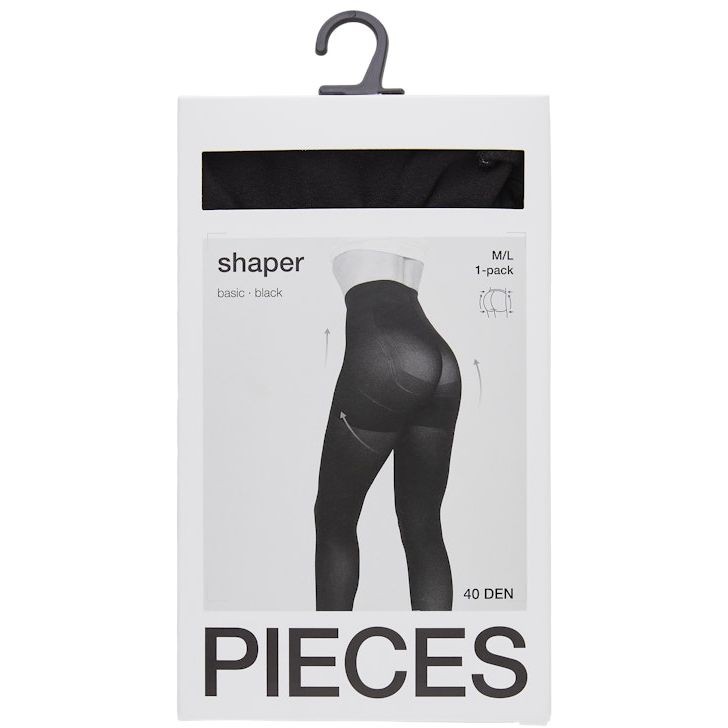 PIECES Pėdkelnės moterims, Juoda, PCSHAPER 40 DEN TIGH 4