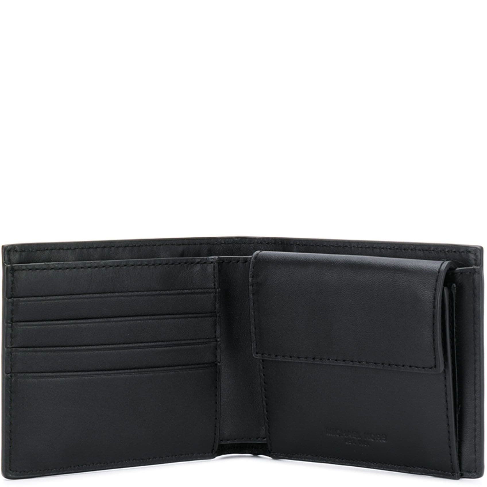 MICHAEL KORS Piniginė vyrams, Juoda, Billfold with coin pocket 3