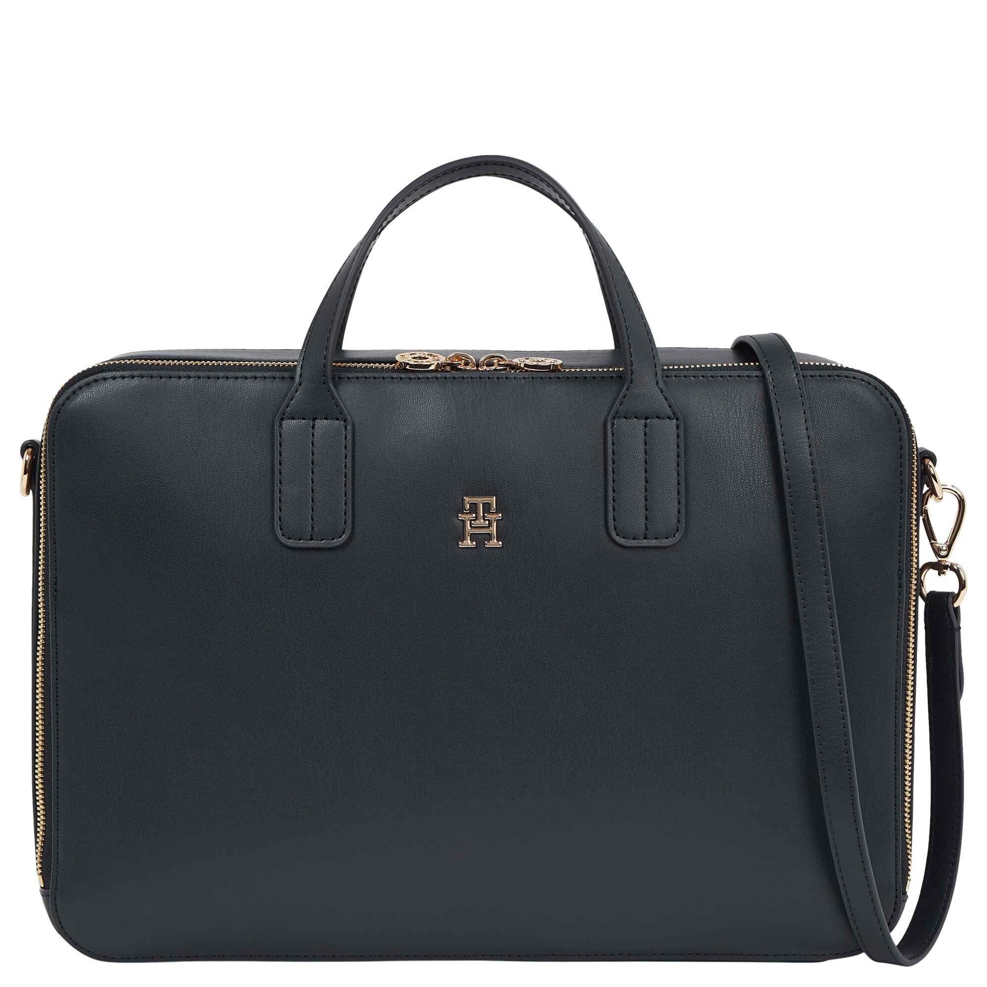 TOMMY HILFIGER Dėklas kompiuteriui moterims, Mėlyna, TH icon laptop bag 1