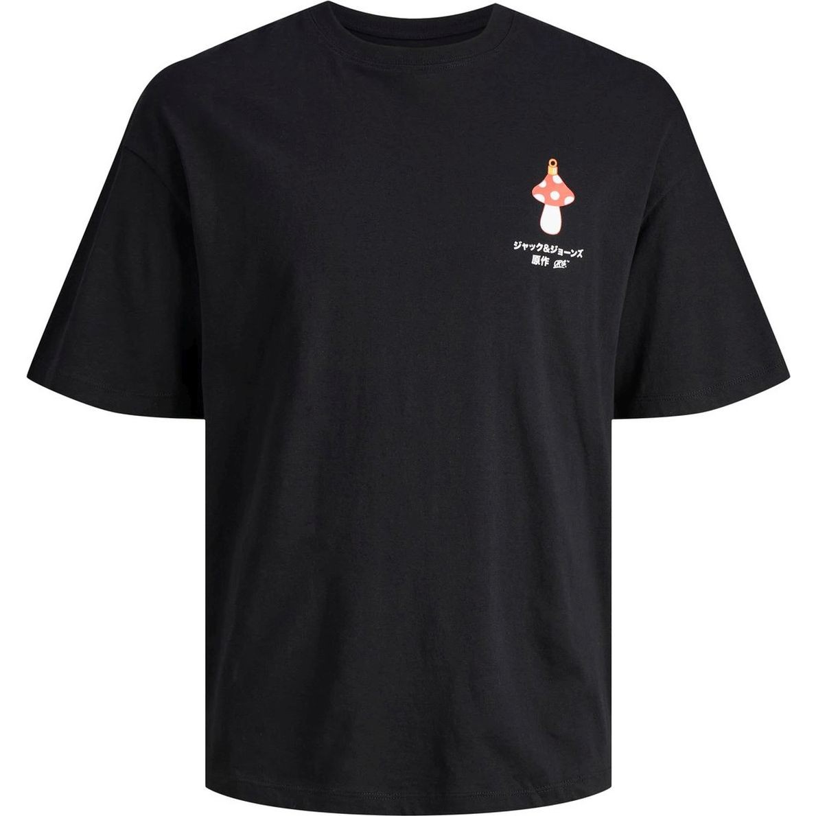 JACK & JONES Marškinėliai vyrams, Juoda, JORCEREMONY TEE SS CRE 1
