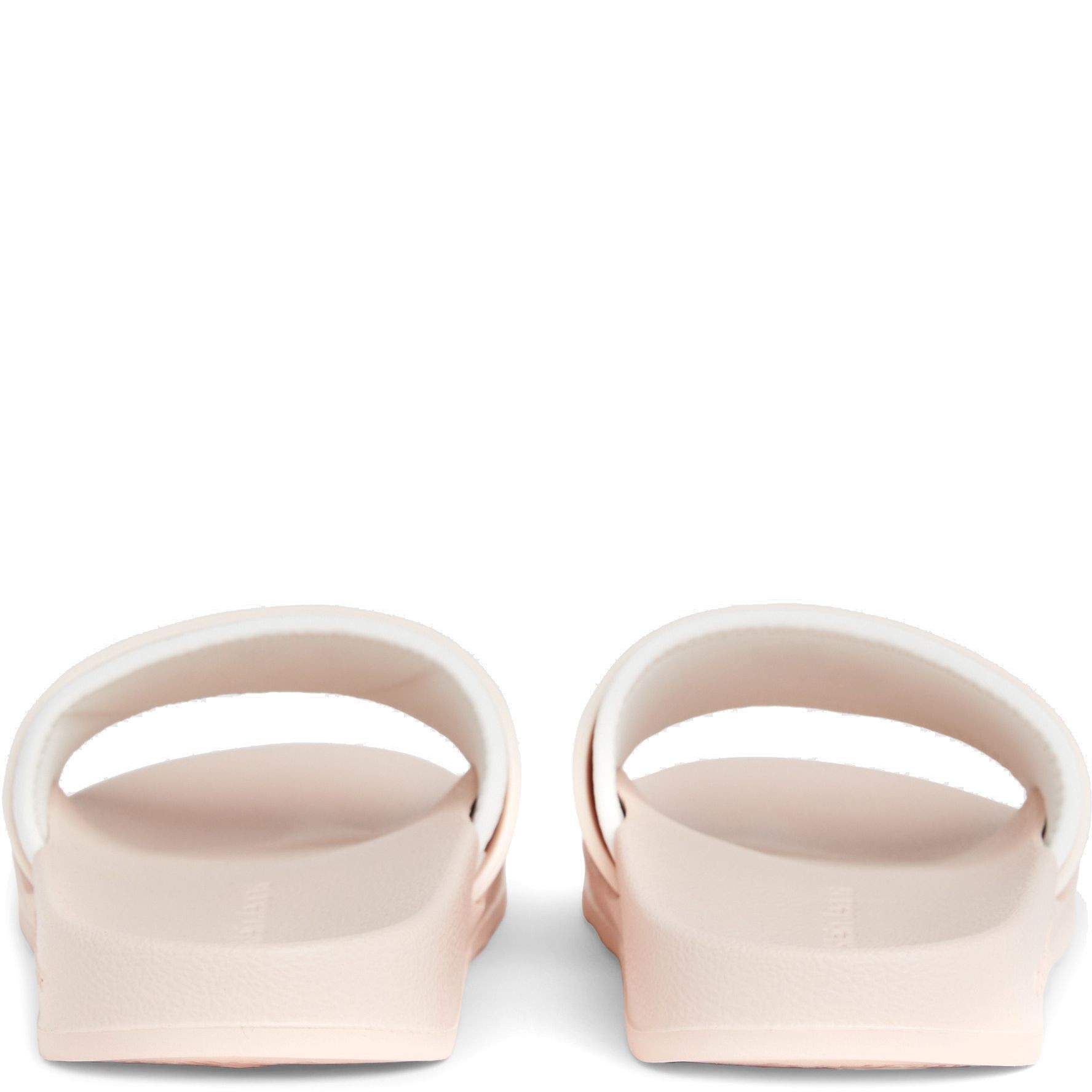 CALVIN KLEIN JEANS Guminės šlepetės moterims, Smėlio, Slide monogram 3