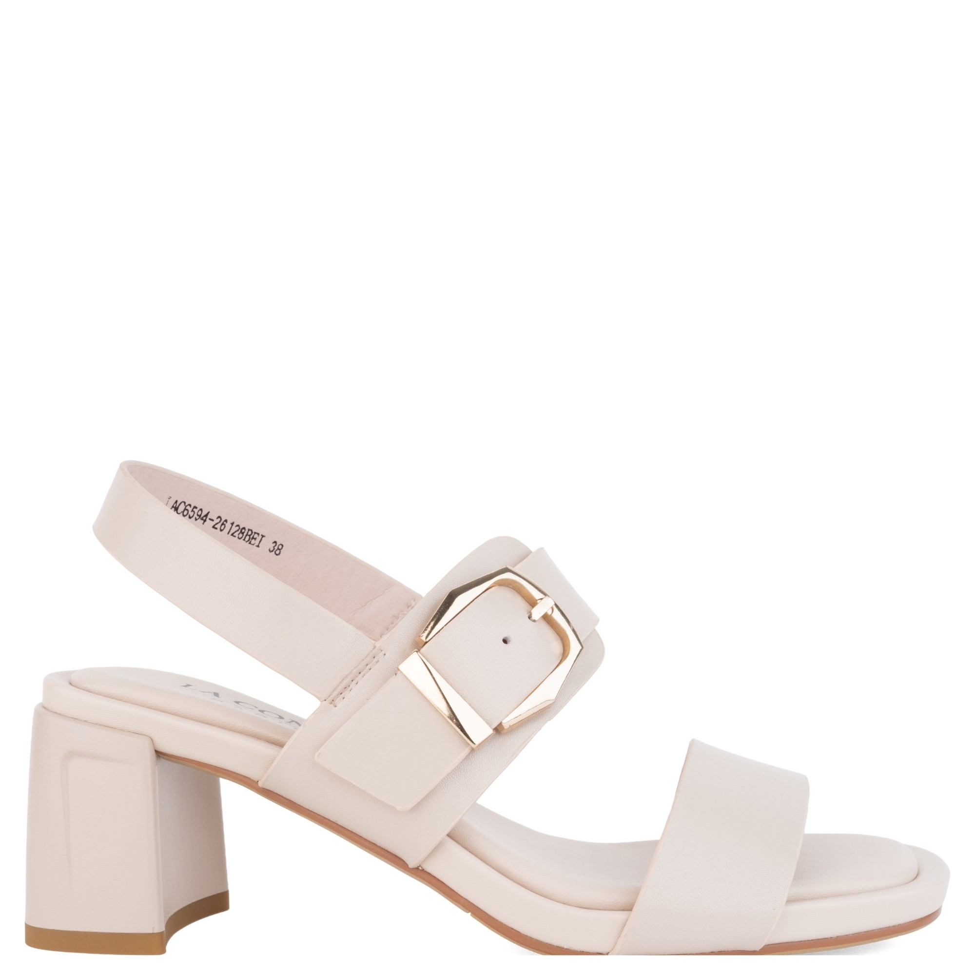 LA CONTE Basutės moterims, Smėlio, Sandals 2