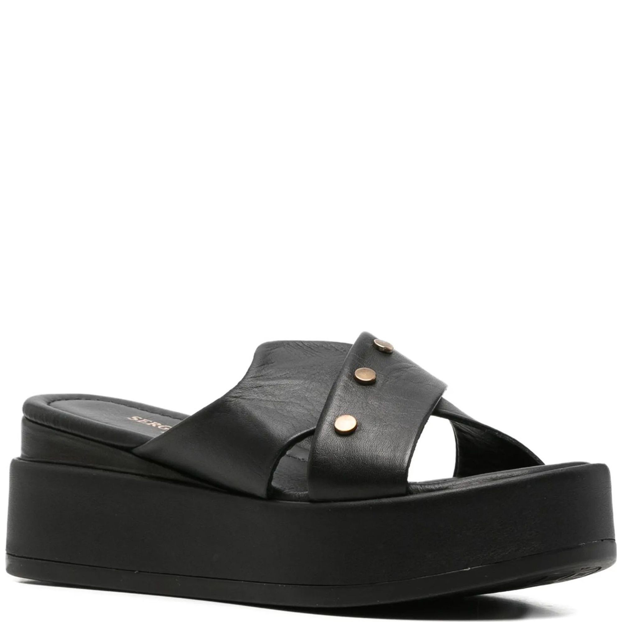 SERGIO MORETTI Klumpės moterims, Juoda, Slippers, SERGIO MORETTI 1
