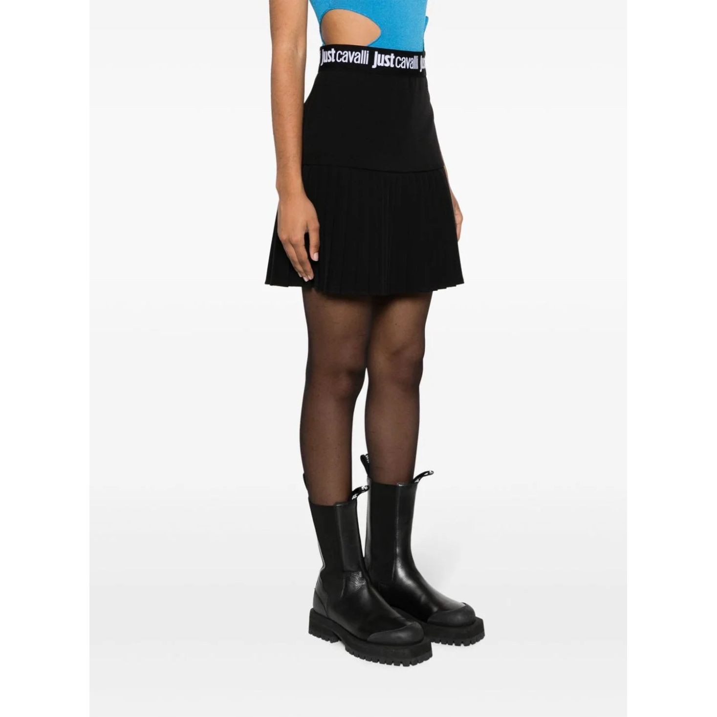 JUST CAVALLI Mini sijonas moterims, Juoda, Mini skirt 2