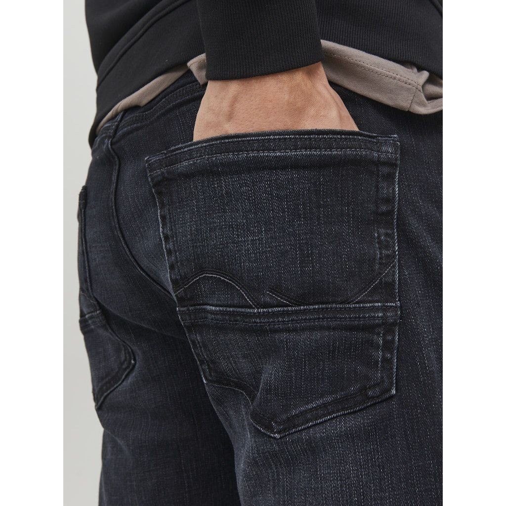 JACK & JONES Slim džinsai vyrams, Juoda, JJIMIKE JJWOOD JJ 781 2