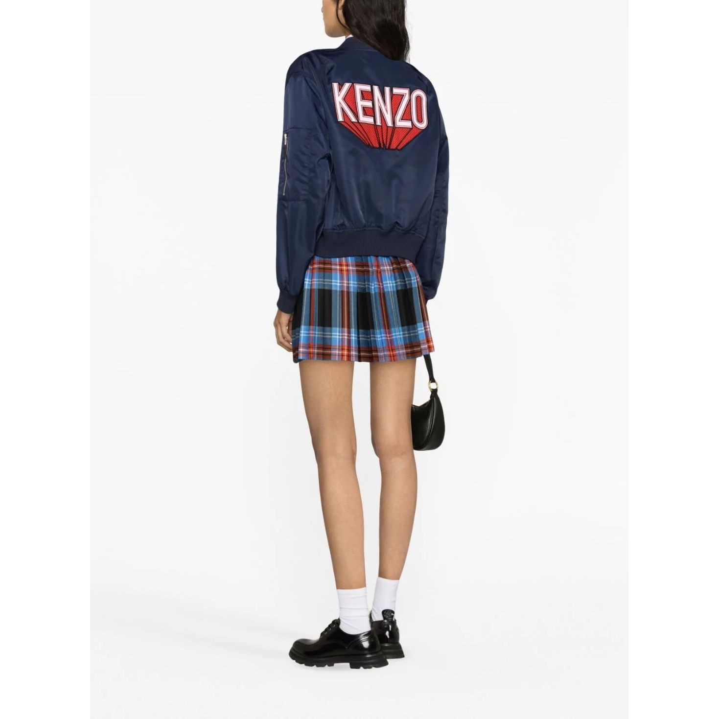 KENZO Bomberis moterims, Mėlyna, Kenzo 3d bomber jacket 2
