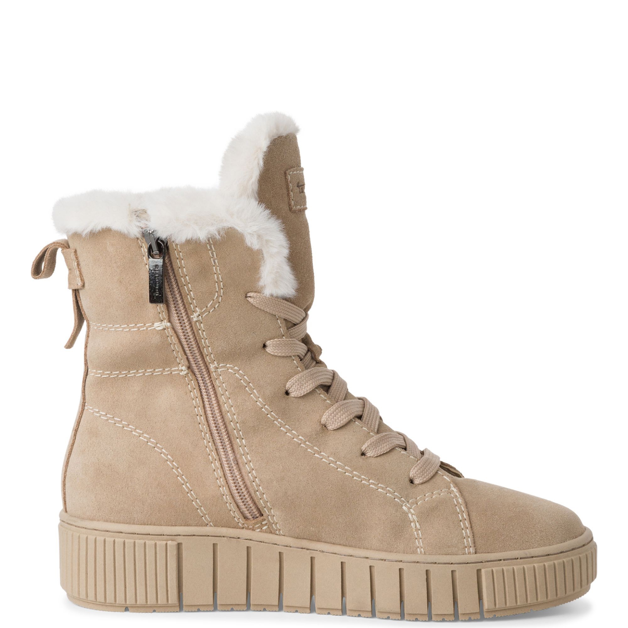 TAMARIS Auliniai moterims, Smėlio, Wl lace boot 3