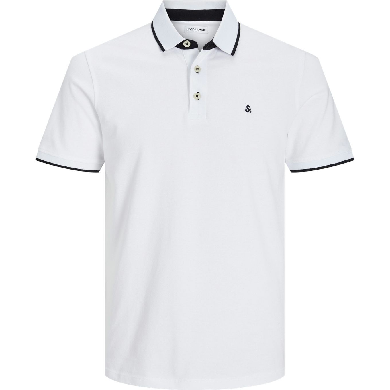 JACK & JONES Marškiniai vyrams, Balta, JJEPAULOS POLO SS NO