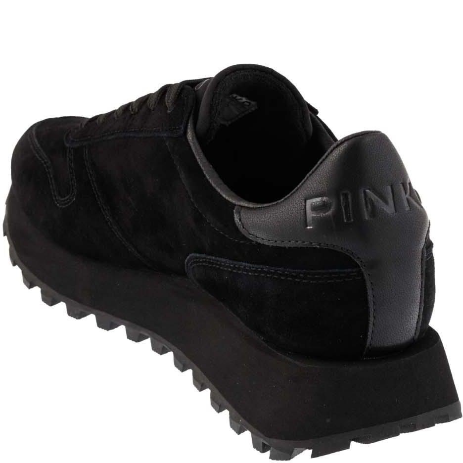 PINKO Laisvalaikio bateliai moterims, Juoda, Los angeles sneaker suede 3