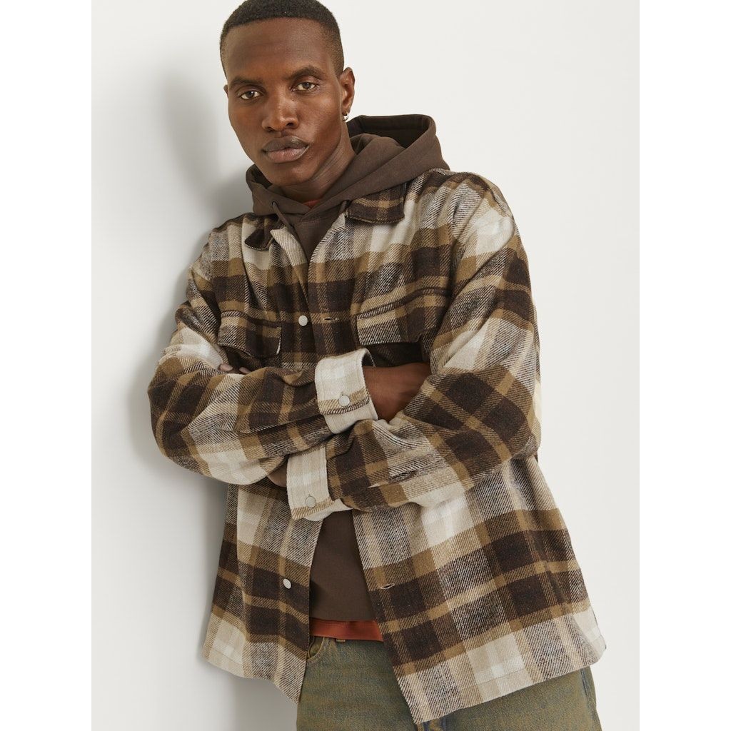 JACK & JONES Lengva striukė vyrams, Marga, Vester bro check overshirt 6