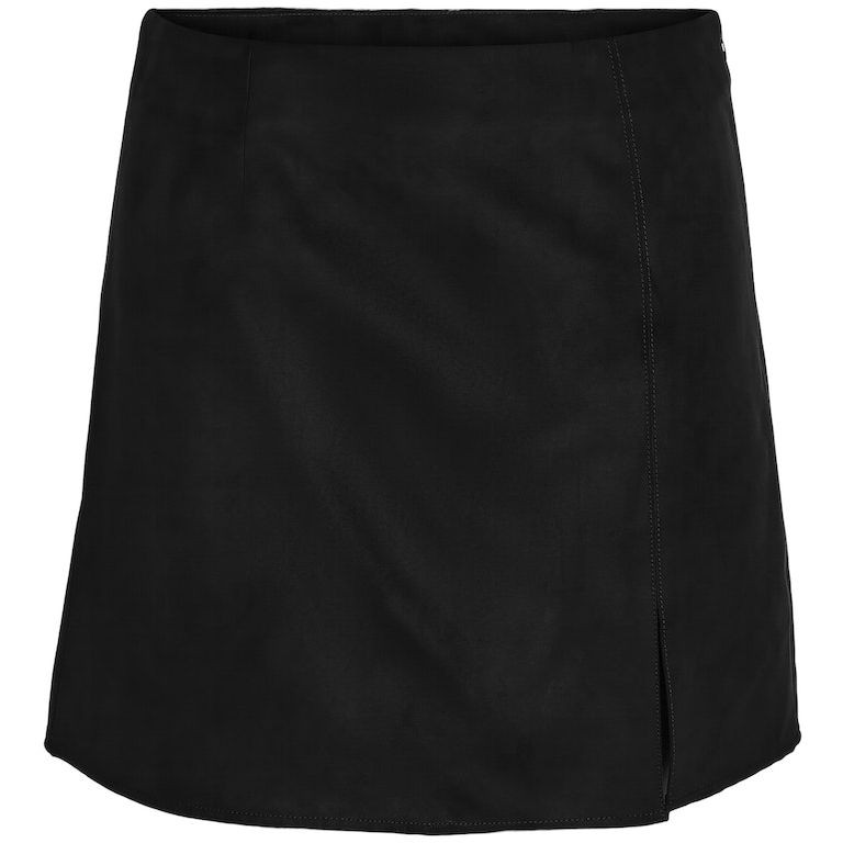 NOISY MAY Mini sijonas moterims, Juoda, Clara penny suede skirt