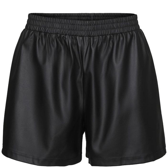 VERO MODA Šortai moterims, Juoda, VMSLOANE HW PU SHORT