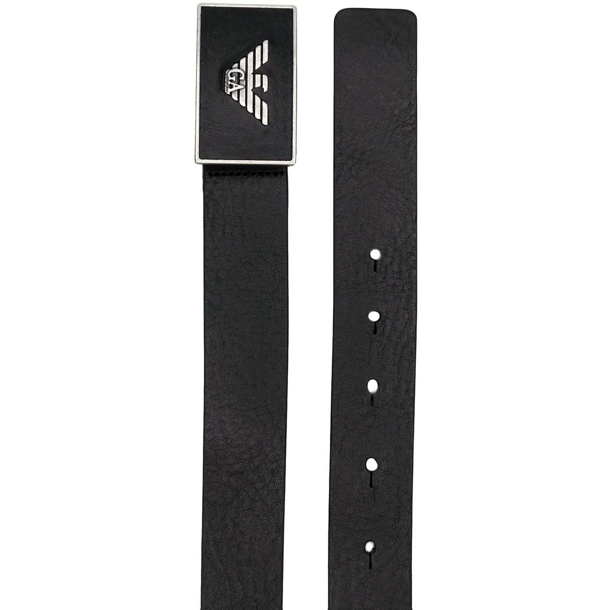 EMPORIO ARMANI Diržas vyrams, Juoda, Plate belt 2