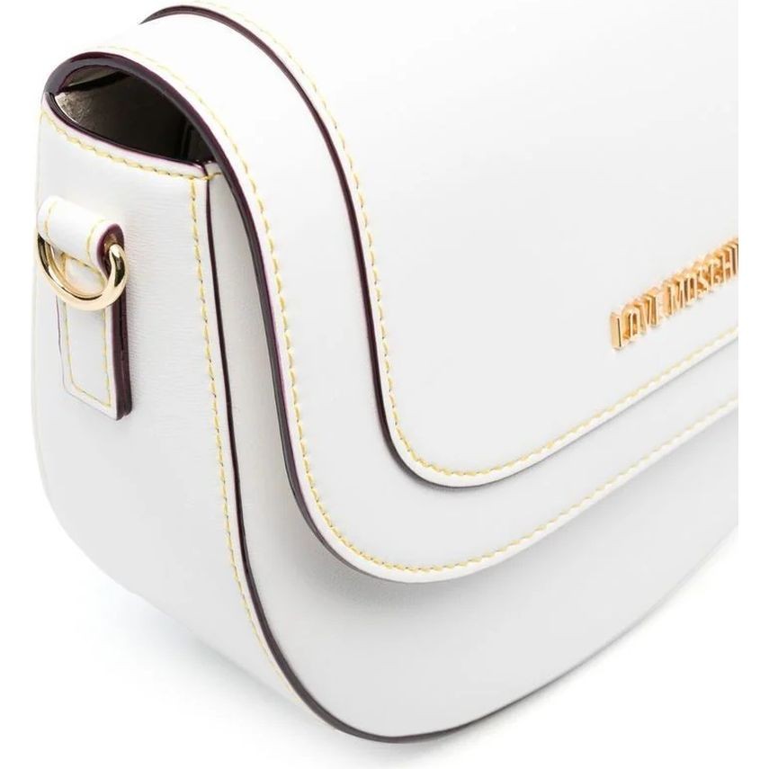 LOVE MOSCHINO Rankinė per petį moterims, Balta, Crossbody 3