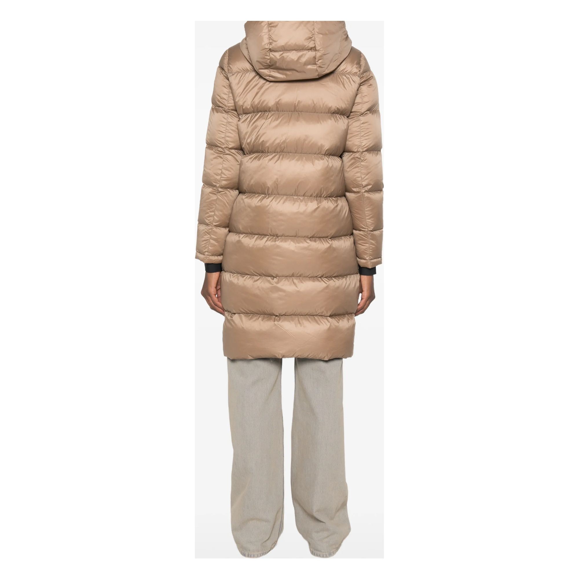 SERGIO MORETTI Pūkinė striukė moterims, Smėlio, Jackets 4