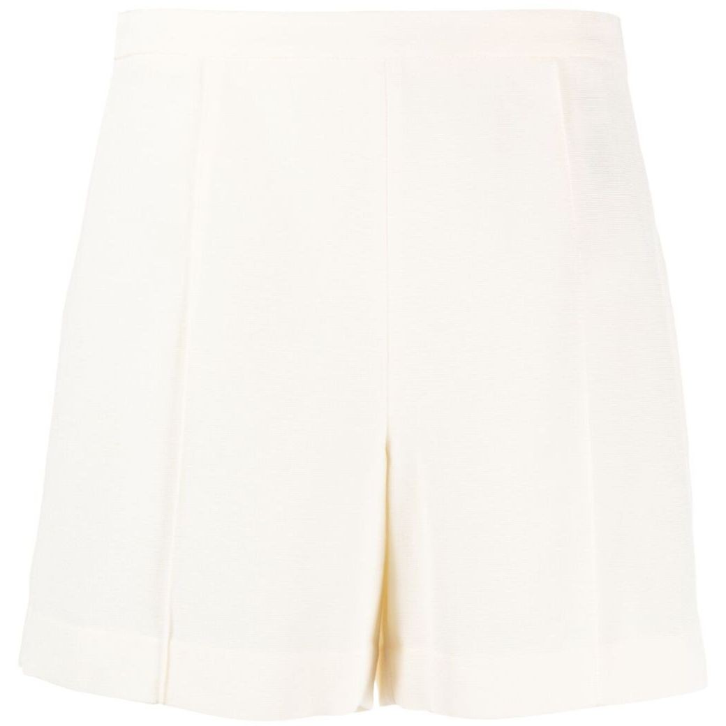 VINCE Šortai moterims, Balta, High waist tailored short
