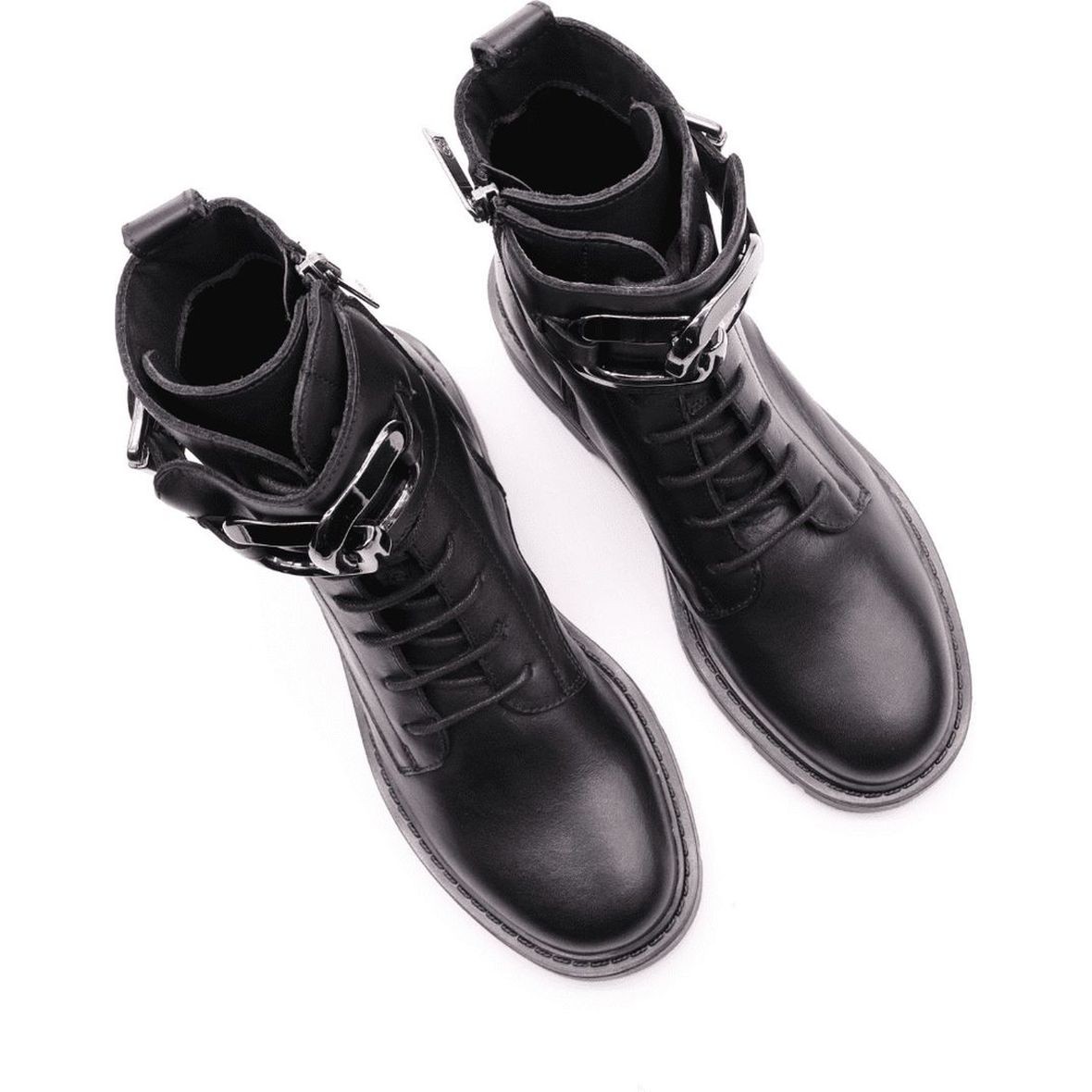 CARMENS Aulinukai moterims, Juoda, Brit chain booties 4