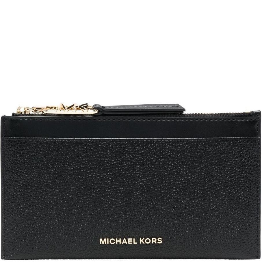 MICHAEL KORS Piniginė moterims, Juoda, LG zip card case 1
