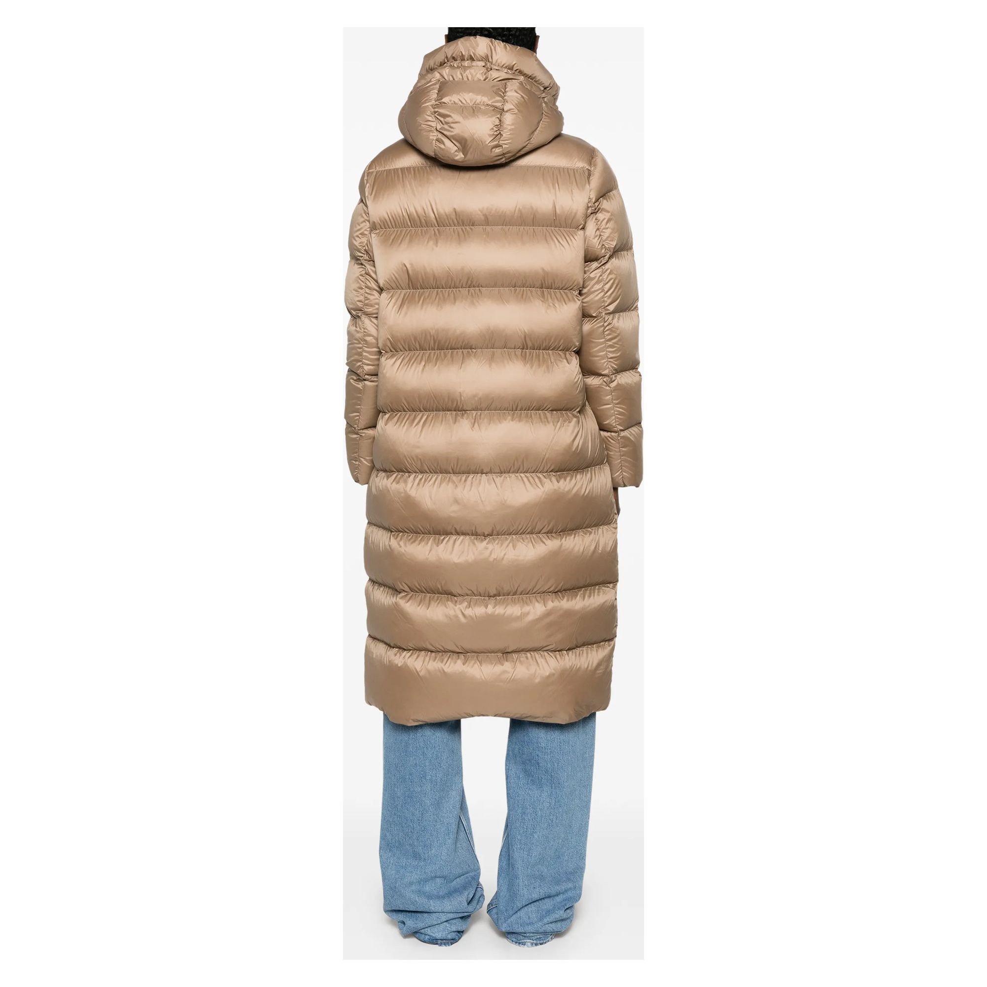 SERGIO MORETTI Pūkinė striukė moterims, Smėlio, Jackets 4